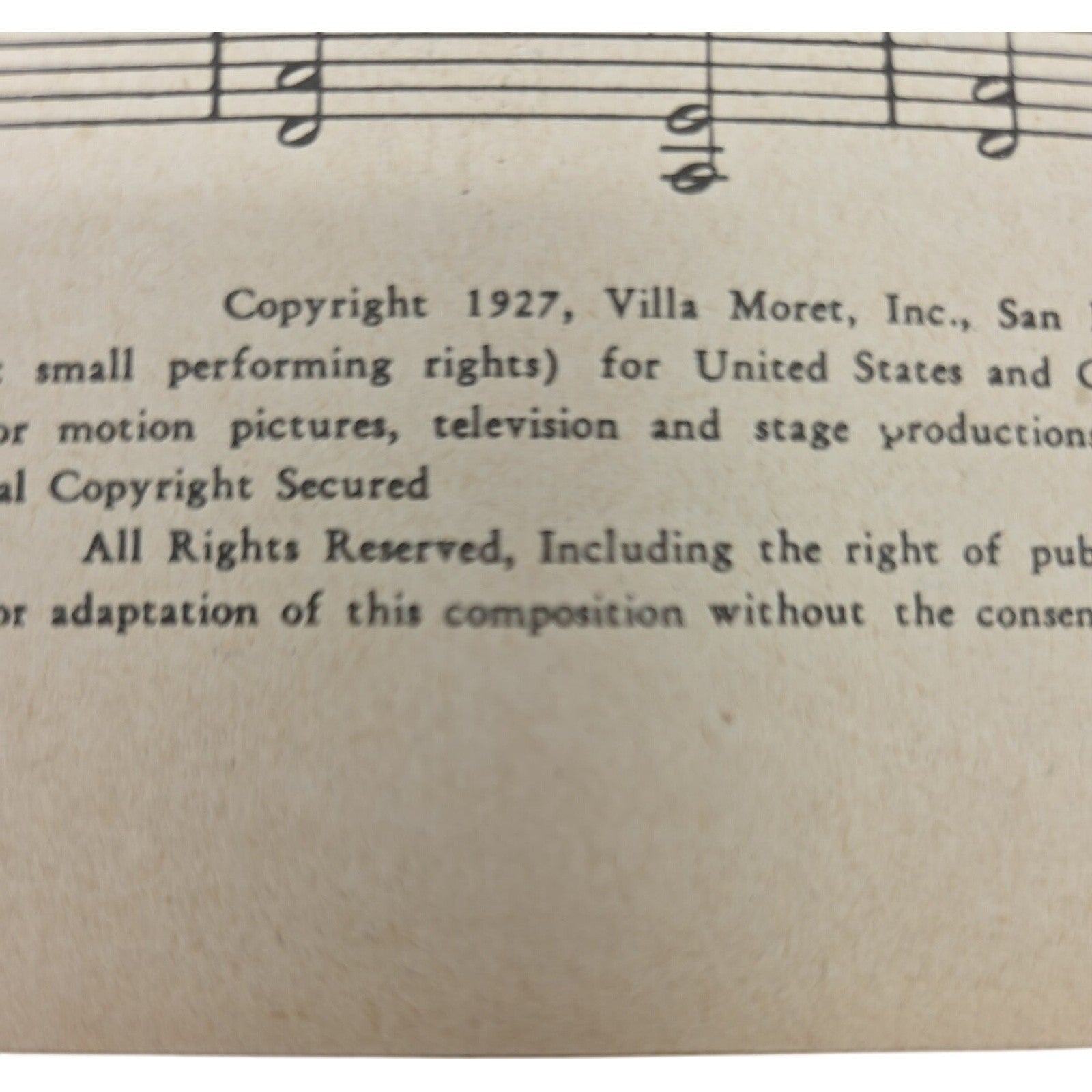 1927 Vintage Chlo-E Song of the Swamp Sheet Music