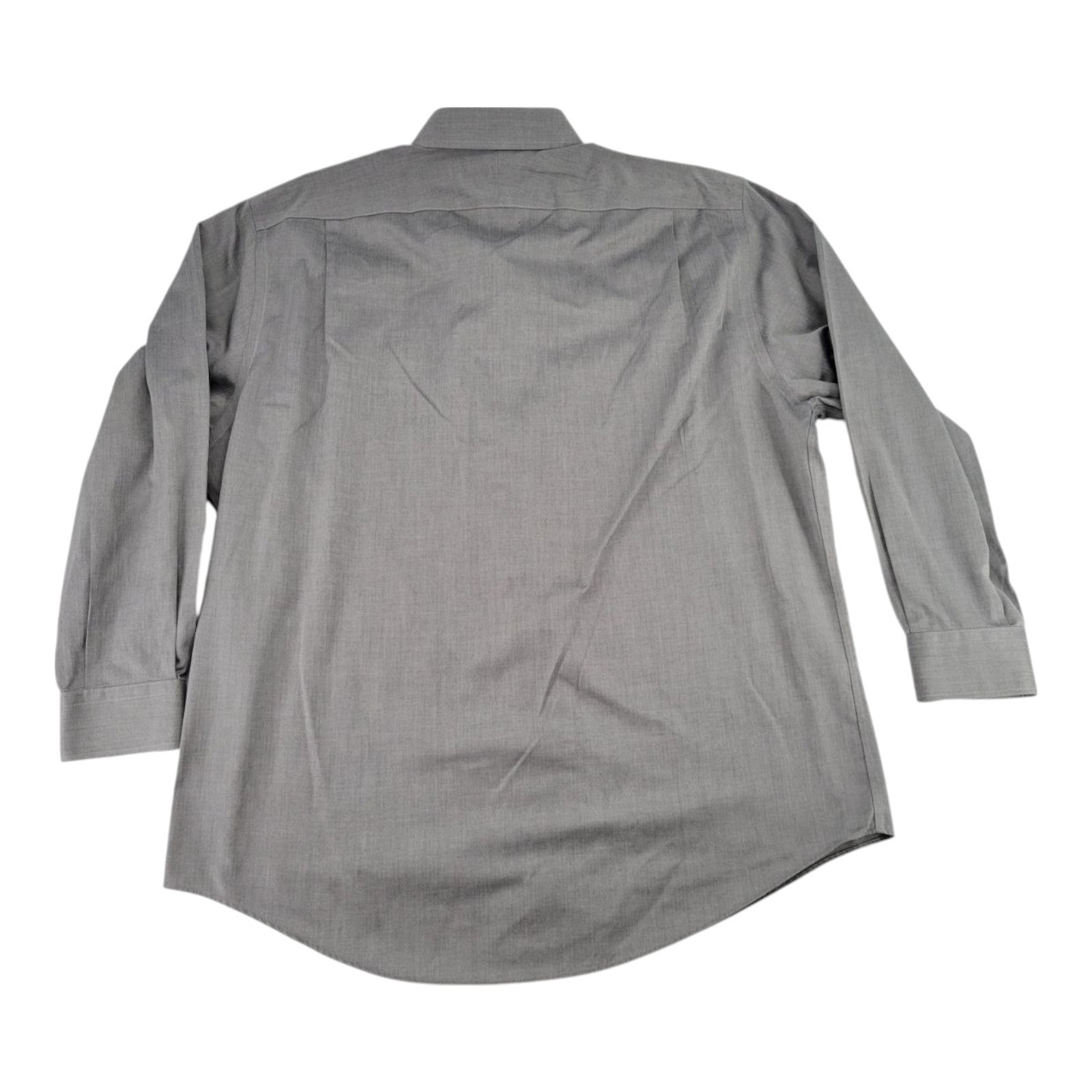 Nordstrom Men's Dress Shirt 17.5 34 Gray Wrinkle-Free Cotton Long Sleeve