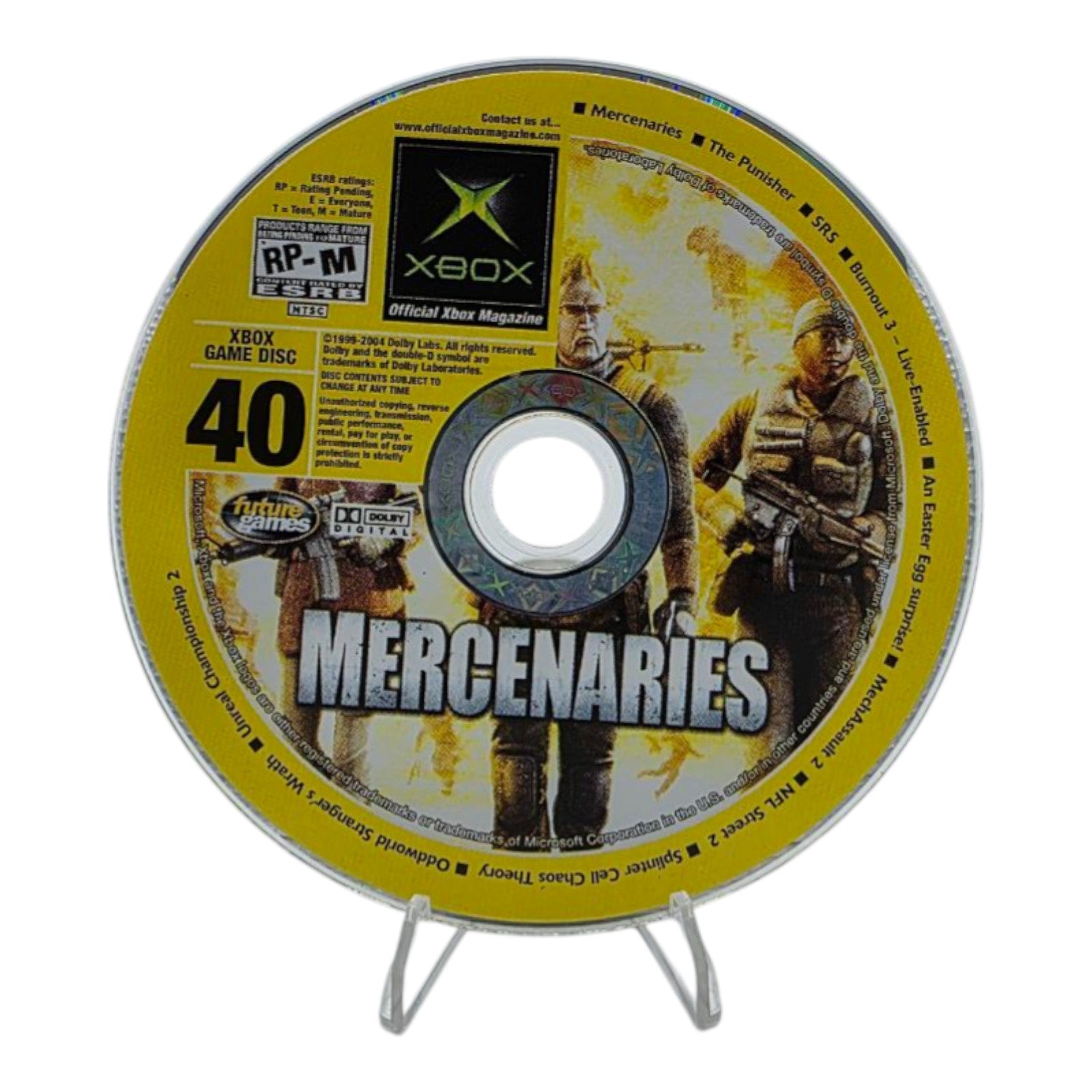 Official Xbox Magazine Demo Disc #40 2005 Mercenaries Cover Xbox Game Demo