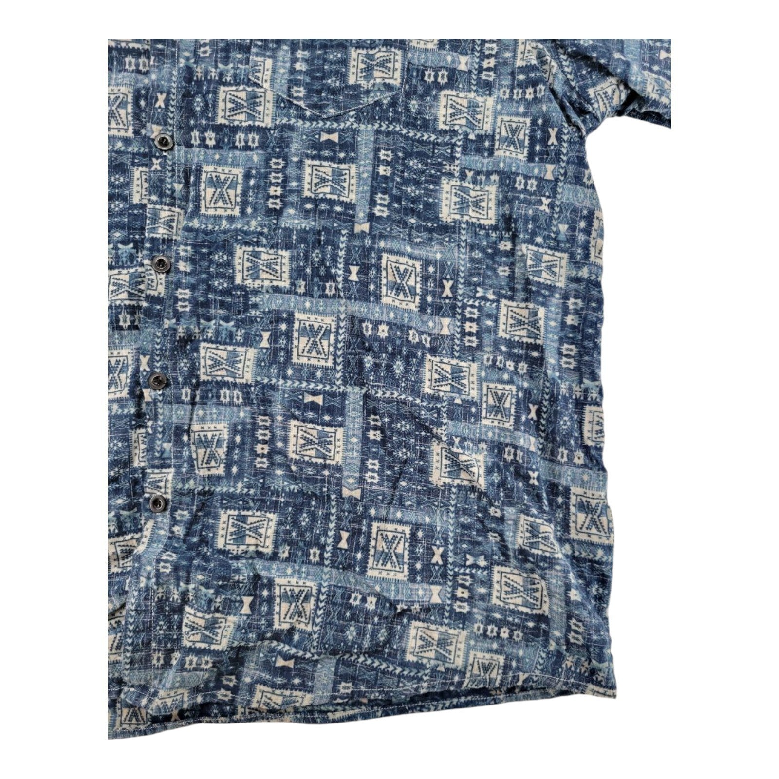 VatPave Men's Blue Hawaiian Shirt XXXL Short Sleeve Button Cotton