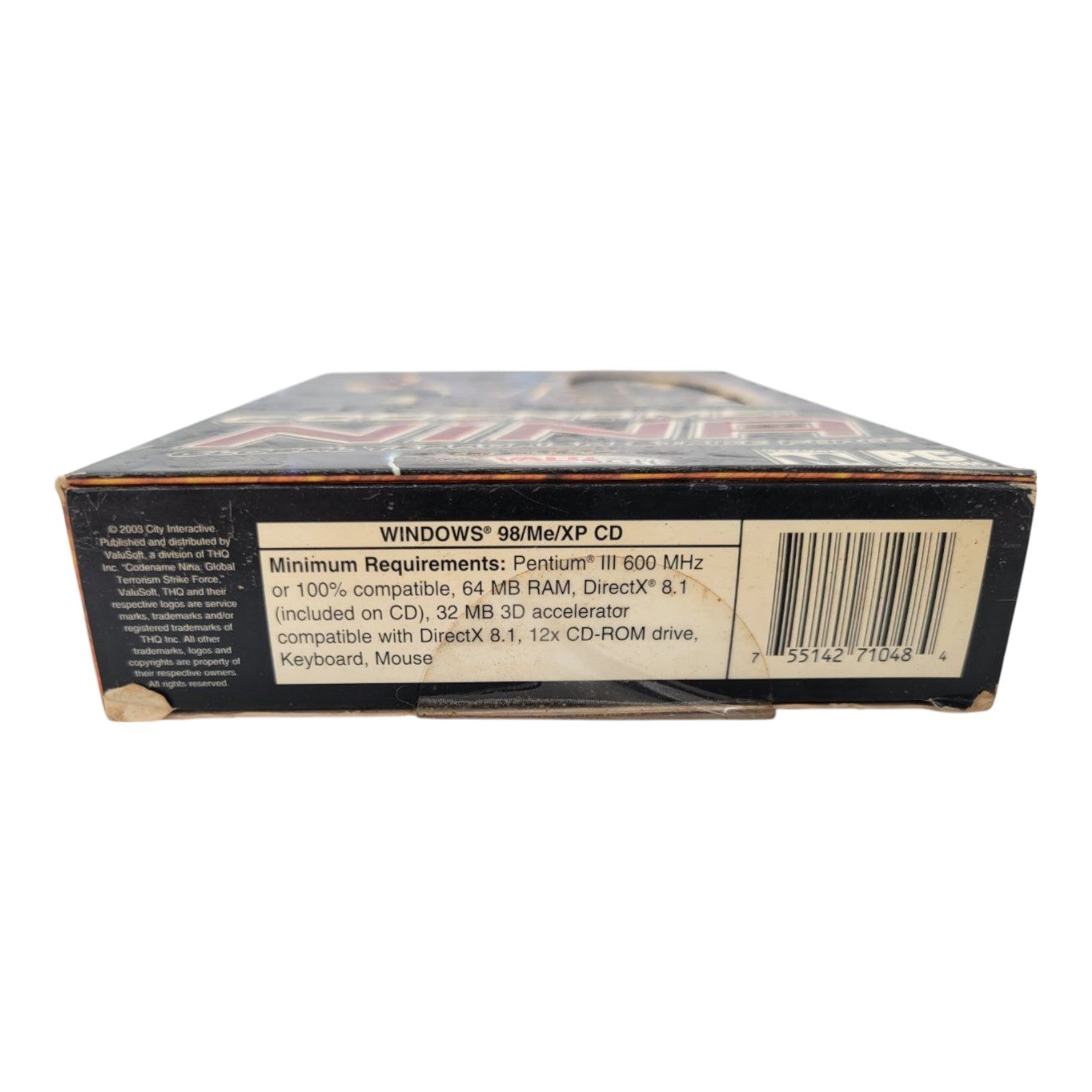 ValuSofty Codename Nina Global Terrorism Strike Force PC CD 2003 Game 98/ME/XP