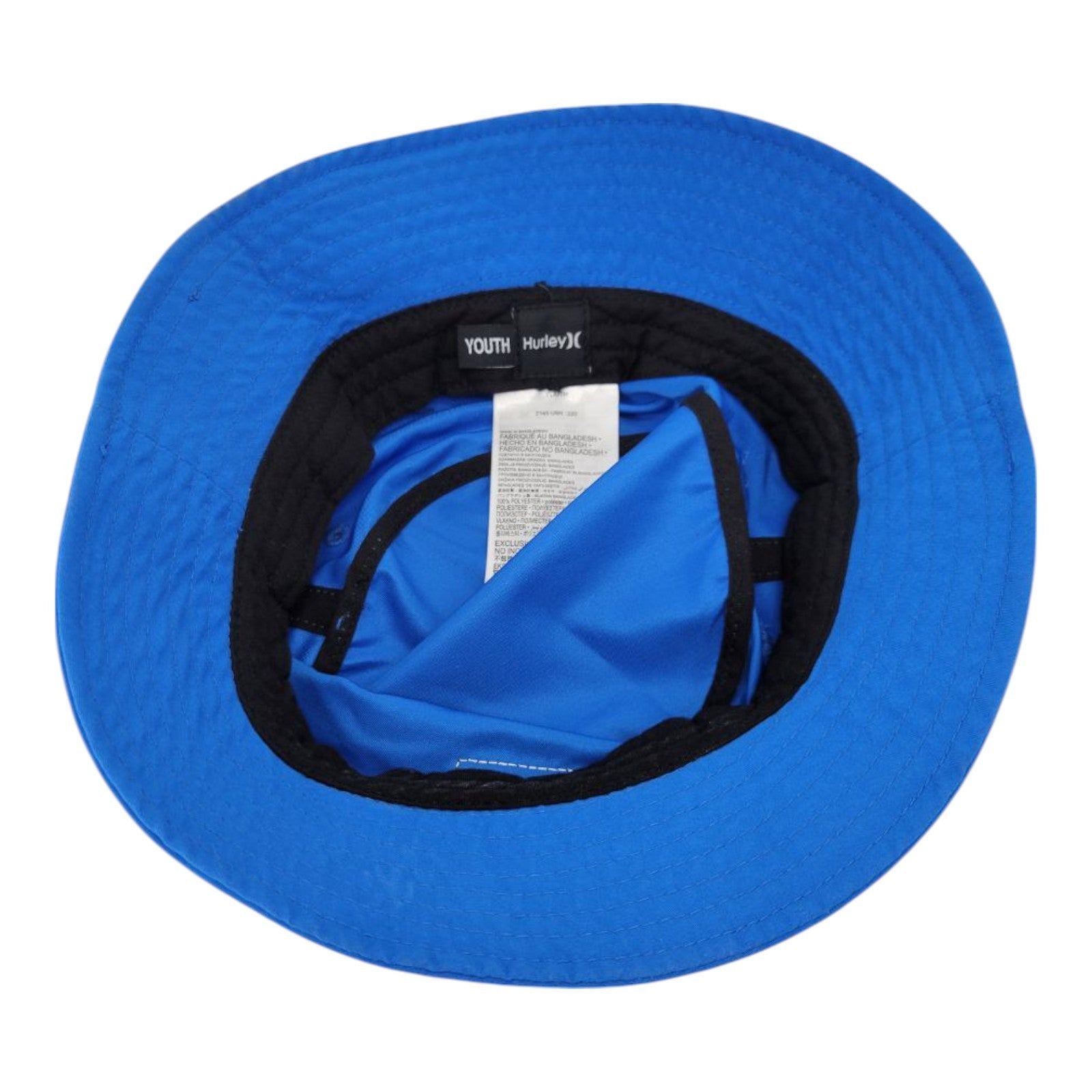Hurley Youth Blue Bucket Hat UPF 50 Sun Protection Polyester