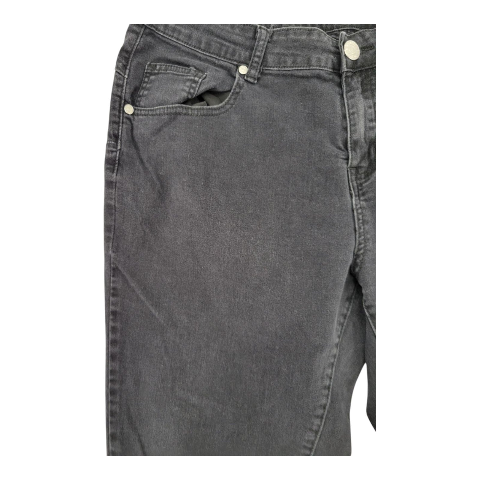 DAZL Womens Black Mid Rise Skinny Stretch Denim Jeans Size 16