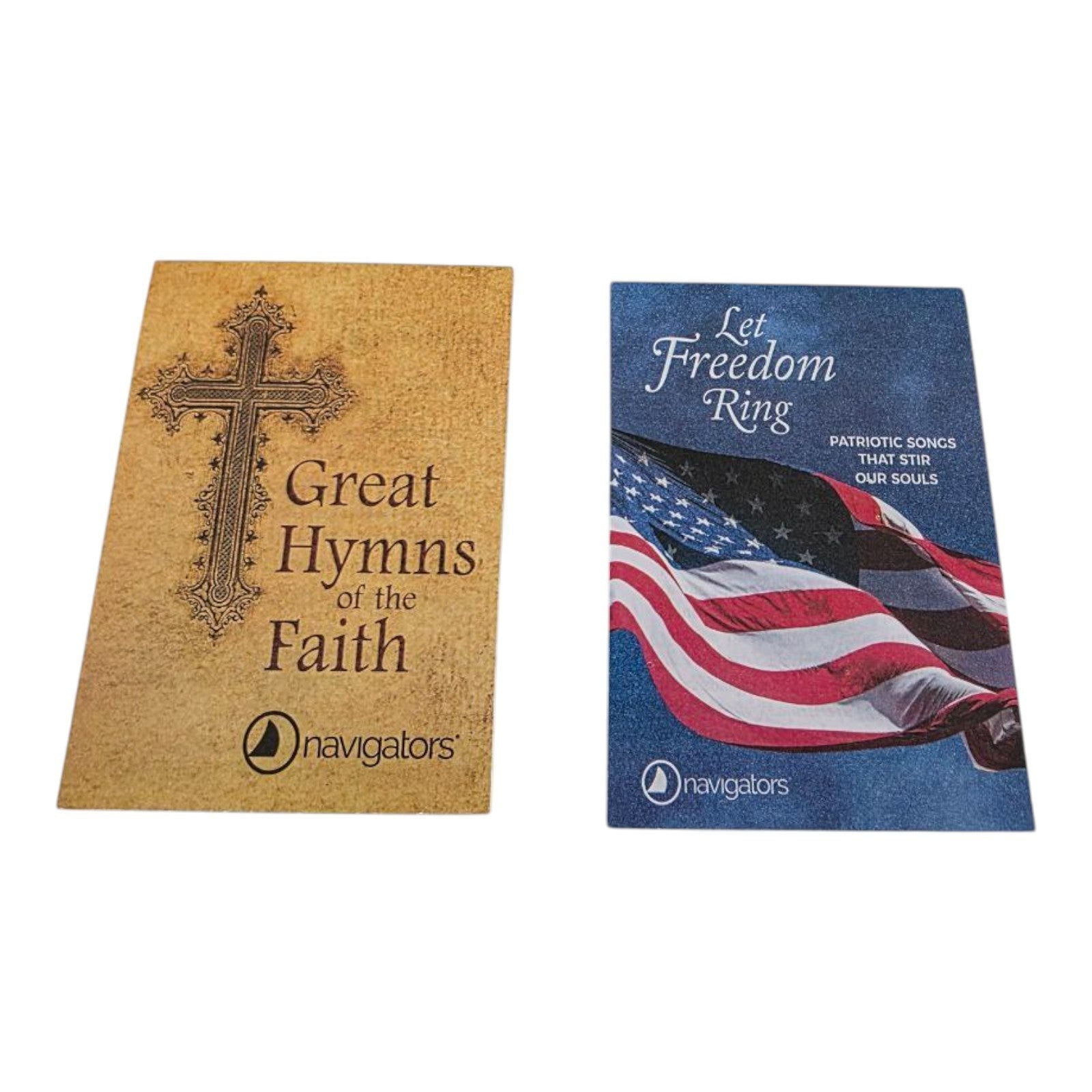 Navigators Great Hymns of the Faith & Let Freedom Ring Patriotic Songs Booklets