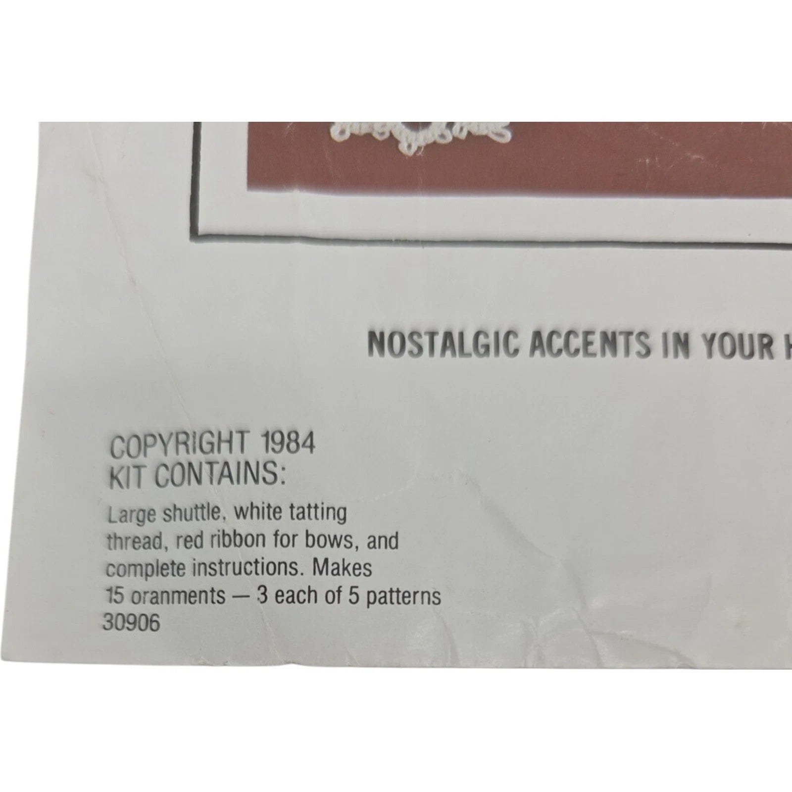 Carousel Shuttlebug Quick Tatting Kit Tatted Snowflakes #2 906 1984 USA Vintage