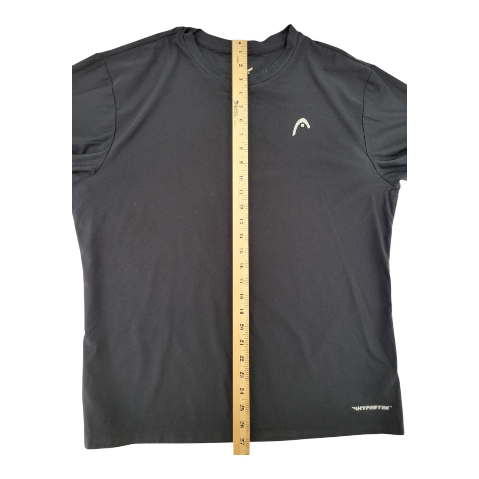 HEAD Hypertek Men's Black Athletic T-Shirt M Stretch Performance Gym Tee