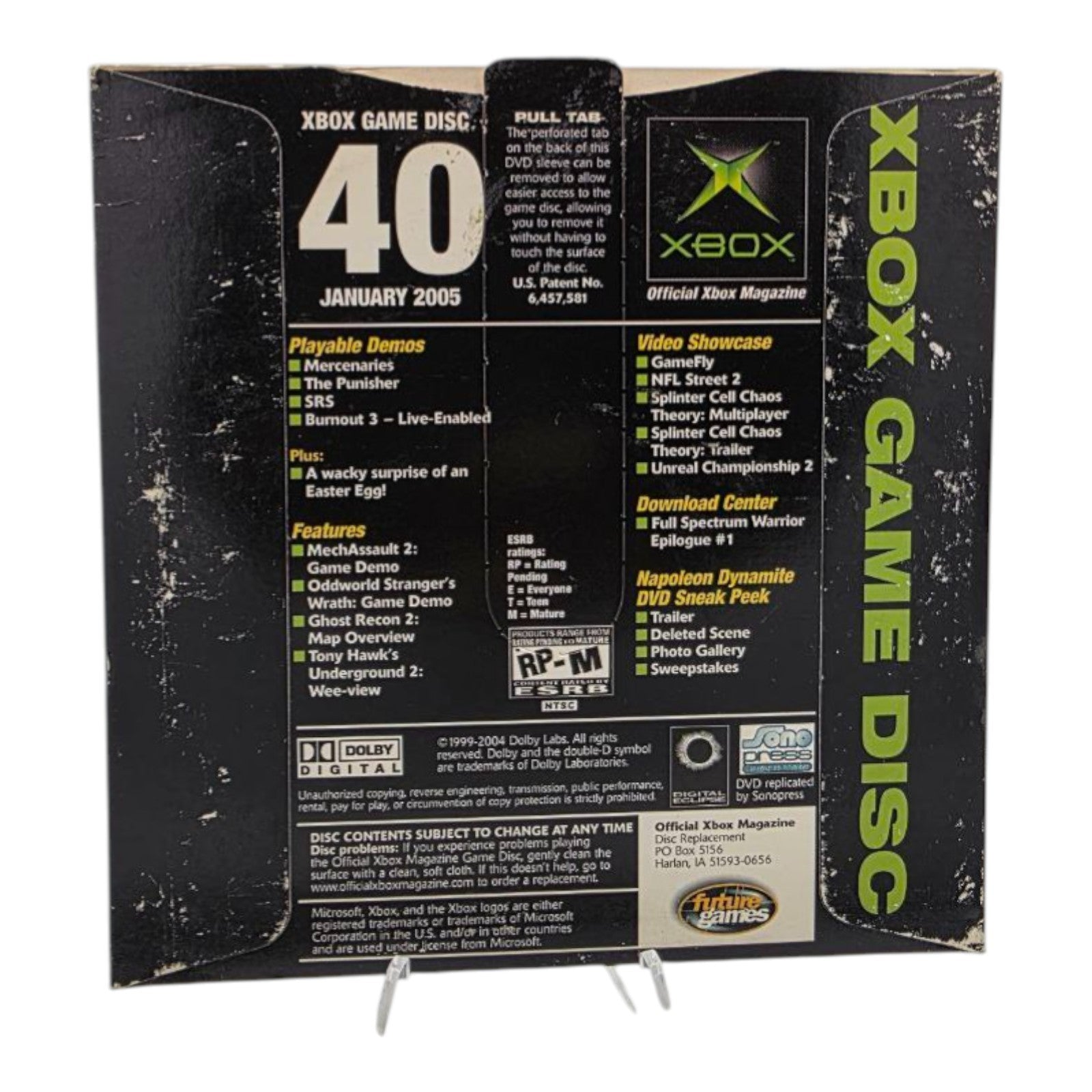 Official Xbox Magazine Demo Disc #40 2005 Mercenaries Cover Xbox Game Demo