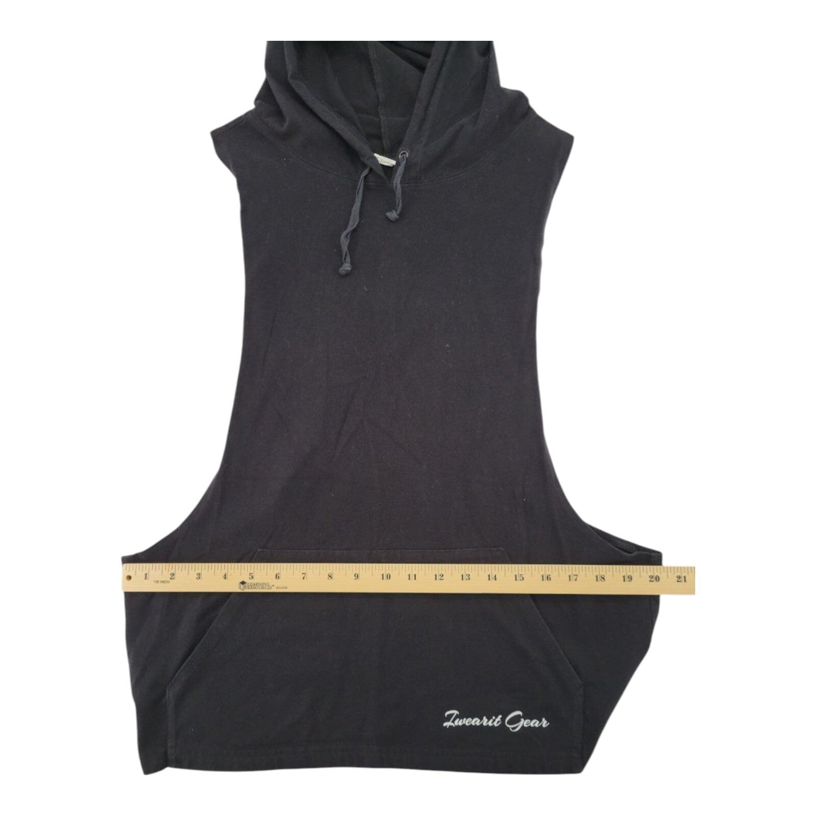 Iwearit Gear Sleeveless Hoodie Muscle Tanktop Black Size L