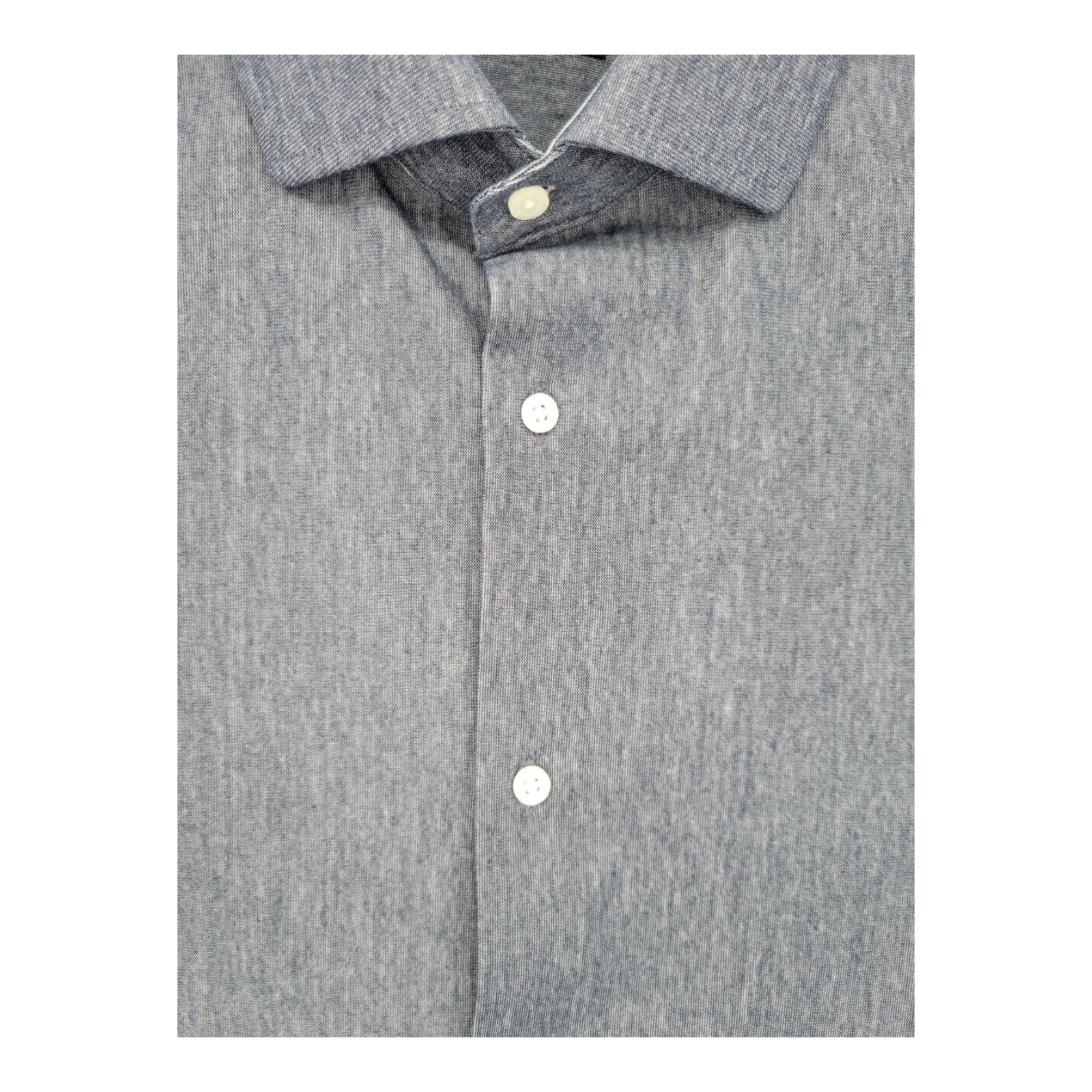 Nordstrom Trim Fit Mens Button Up Shirt Blue Long Sleeve Size 16