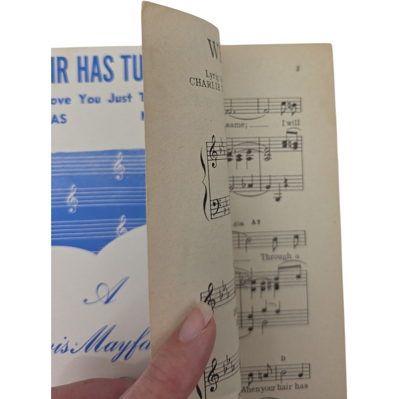 1930 When Your Hair Has Turned to Silver Vintage Sheet Music by Tobias & De Rose