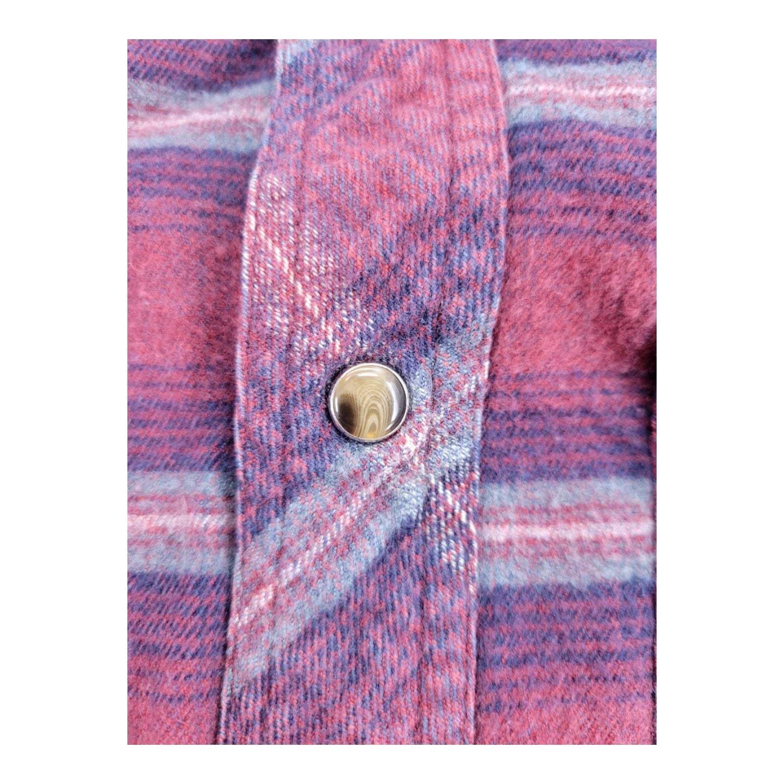 Gallop Men's Red Plaid Western Pearl Snap Flannel Shirt Size M