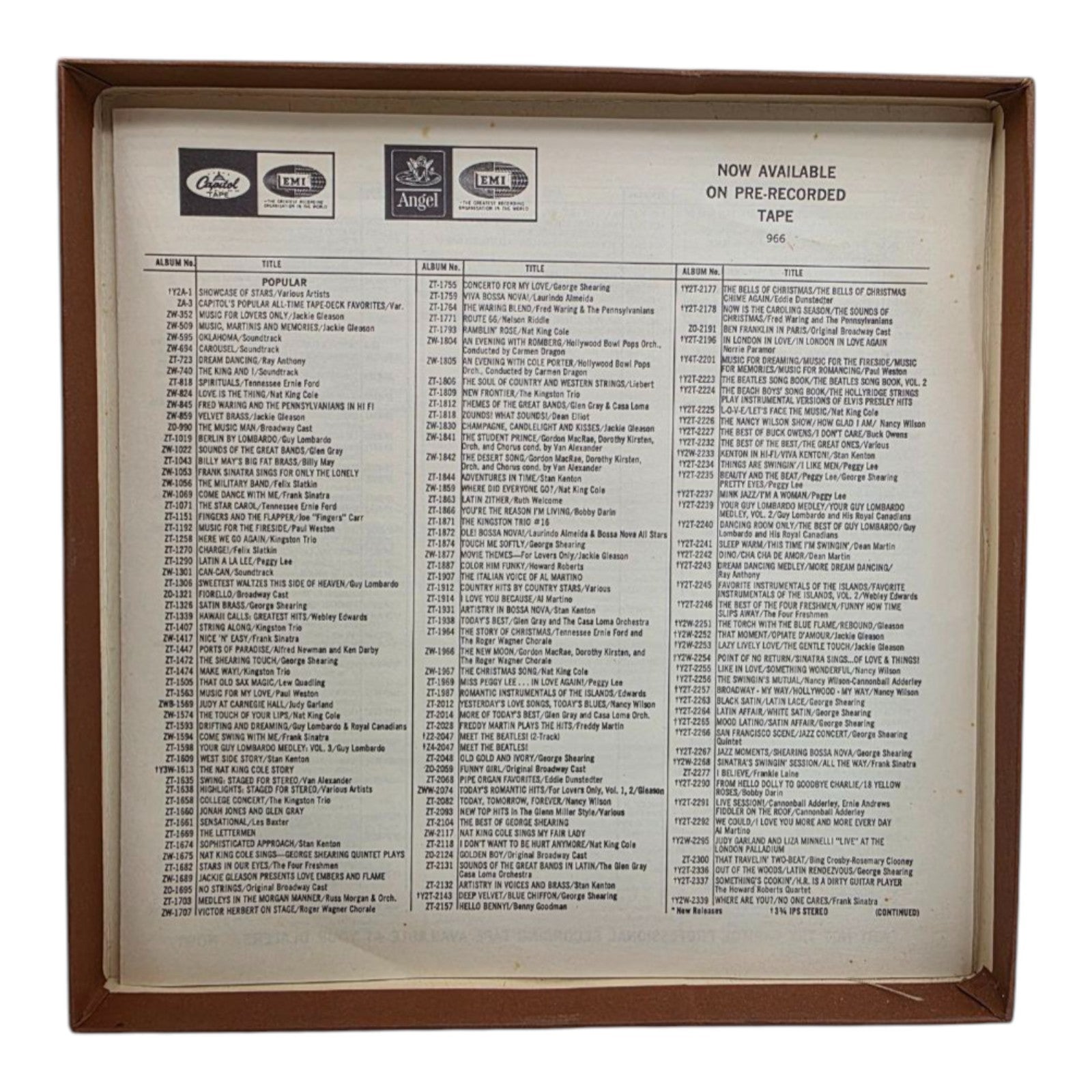 Ray Anthony Plays for Dream Dancing Reel to Reel Tape 4 Track 7 1/2 IPS