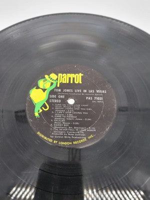 VTG 1969 TOM JONES Live In Las Vegas 12" LP Vinyl (PAS 71031)
