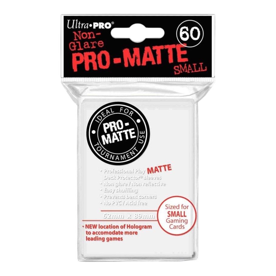 Ultra Pro Matte Small White Deck Protector Sleeves – 60 Count