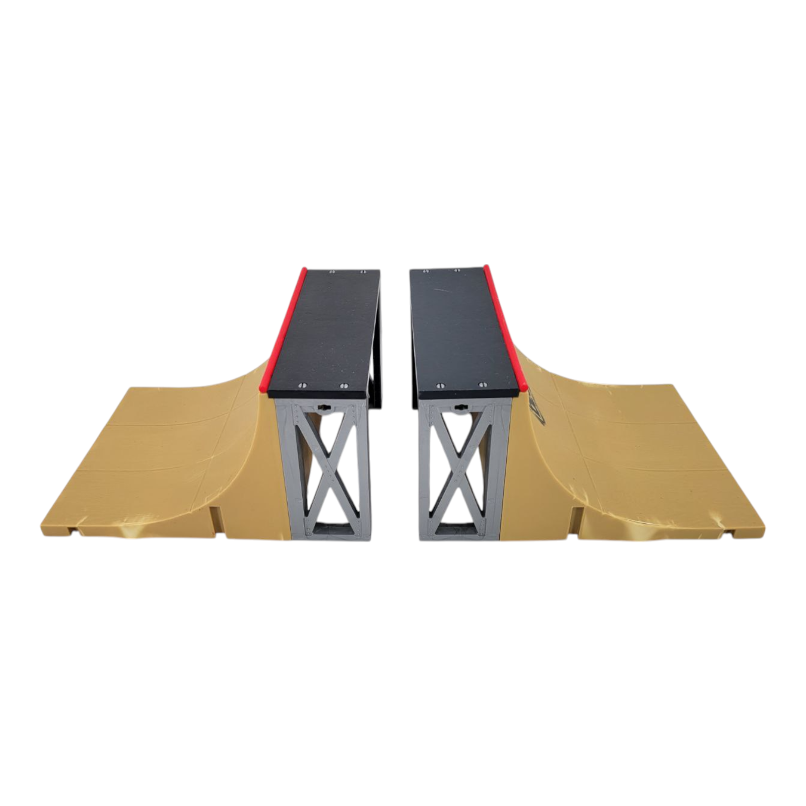 Tech Deck Element Fingerboard Skateboard & Halfpipe Ramp Set of 2 No Connectors