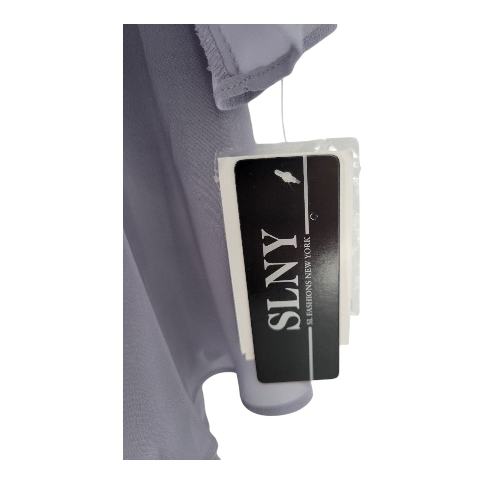 SLNY Womens 2 Piece Chiffon Jacket Dress Set Beaded Concrete Lavender 24W