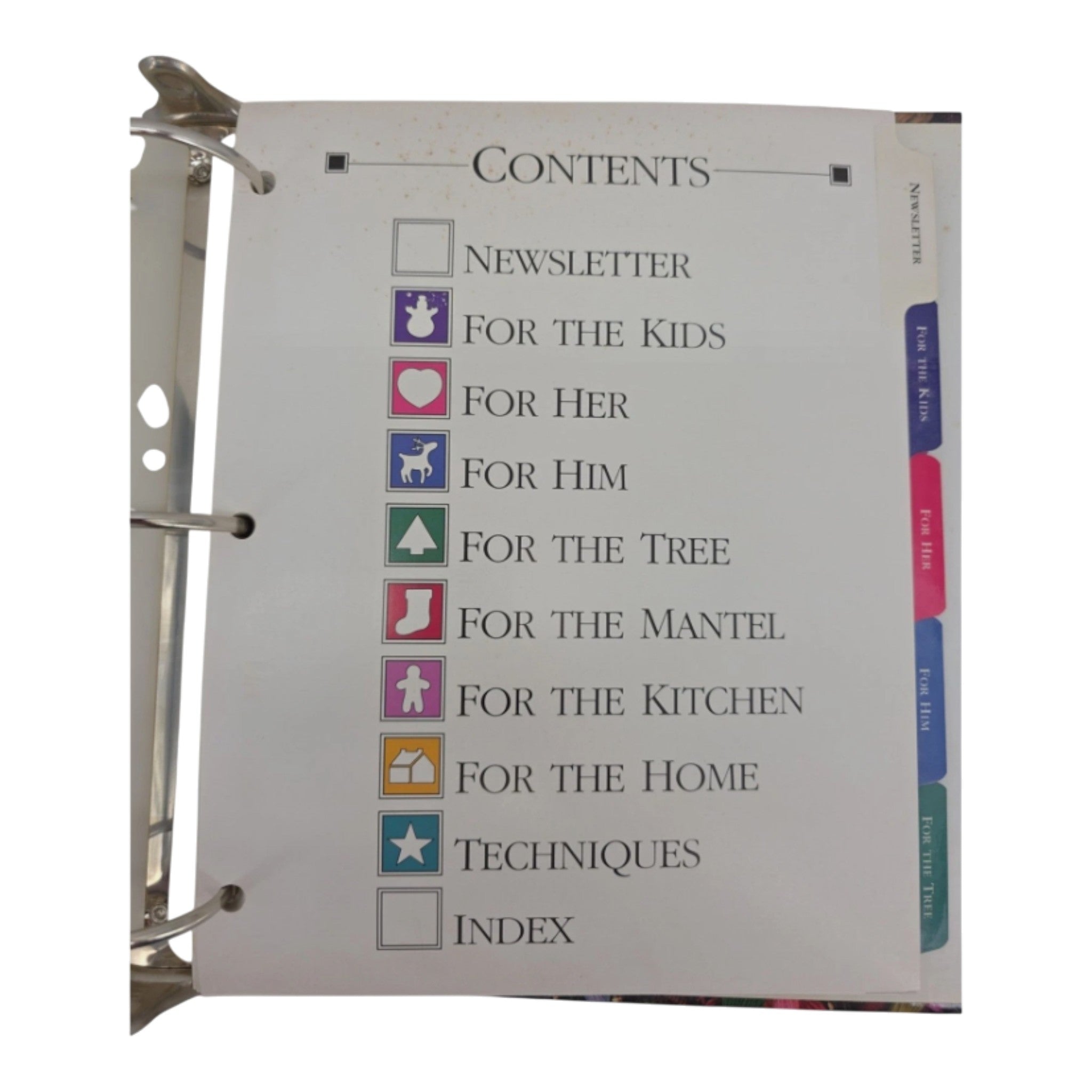 The Vanessa-Ann Collection Christmas in Cross-Stitch Binder by Oxmoor House