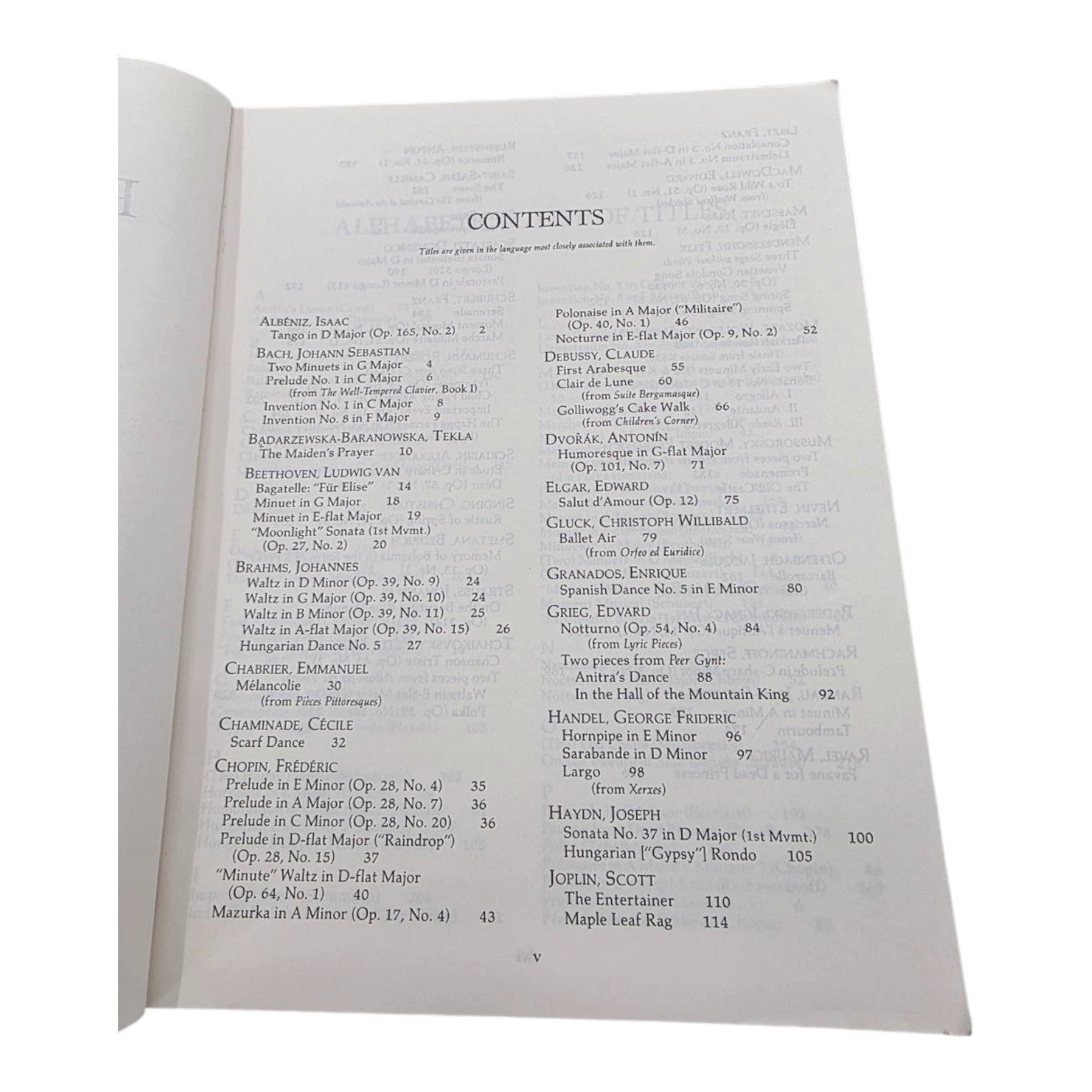 Favorite Piano Classics 83 Best Loved Works Vintage Sheet Music Songbook