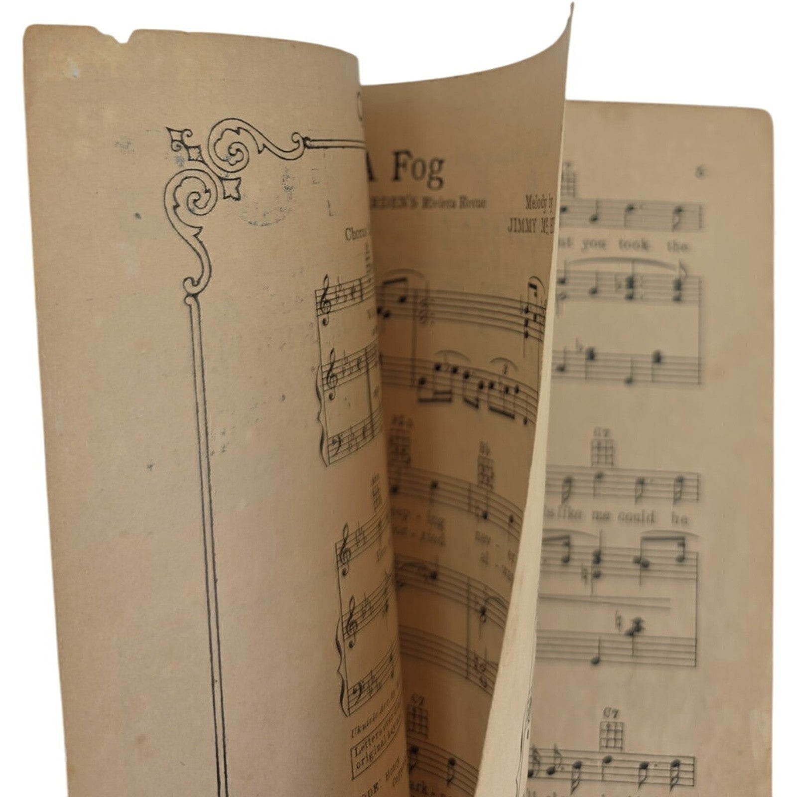 Vintage 1934 Sheet Music Lost in a Fog by Dorothy Fields and Jimmy Mc Hugh