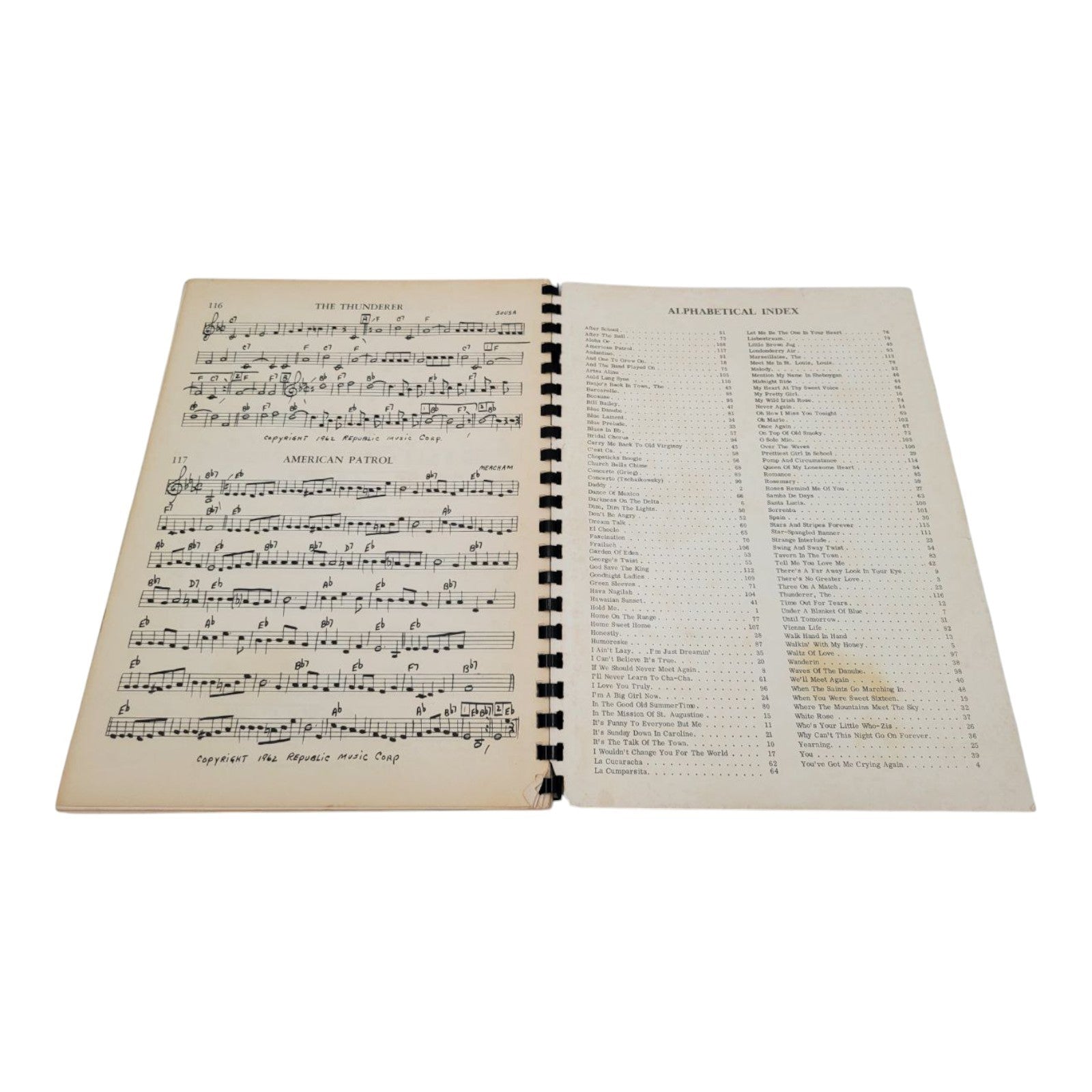 The Musicians Fake Book Vol 1 C Book Dance Band Library 117 Arrangements 1962