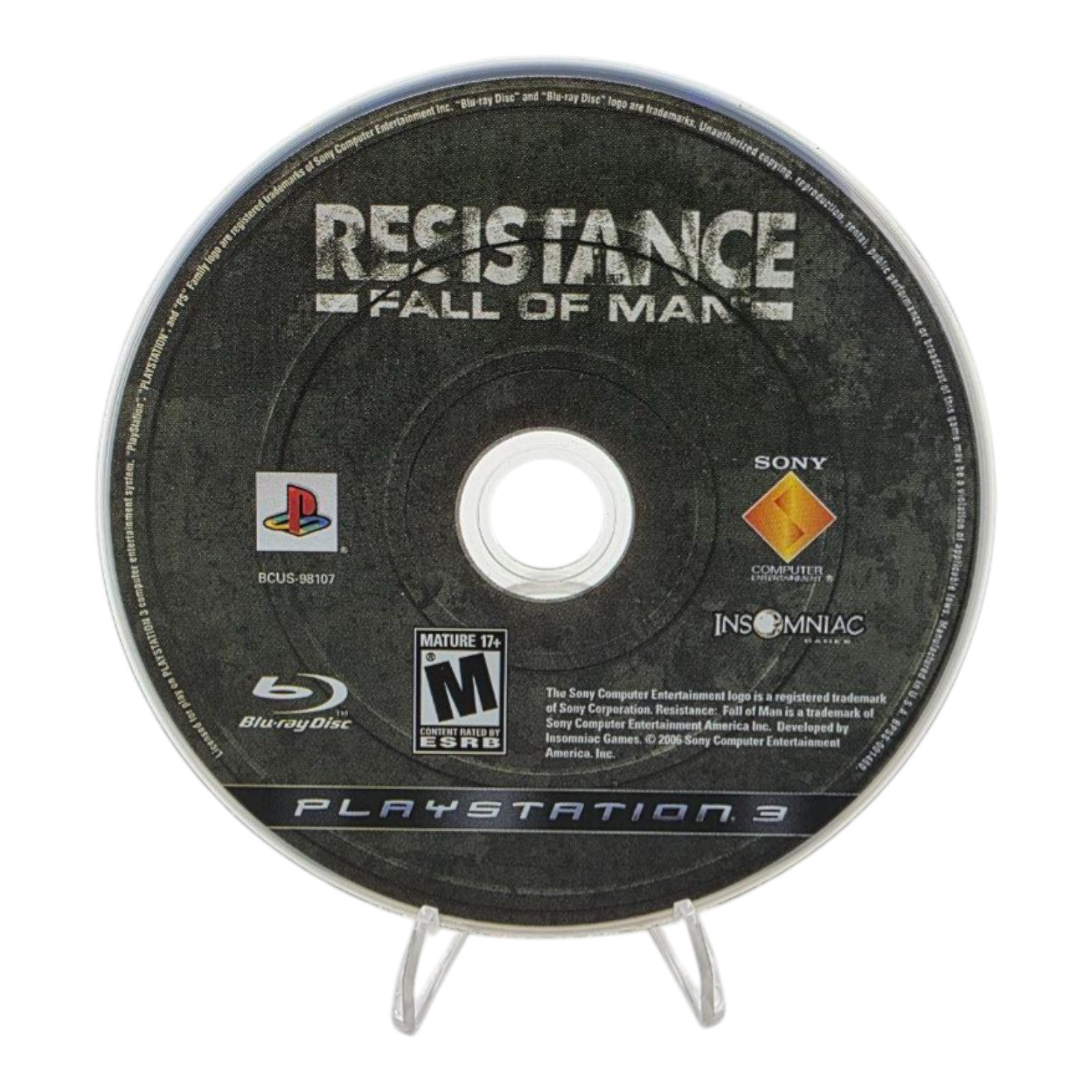 Resistance Fall of Man Sony PlayStation 3 2006 Shooter Game Tested No Manual