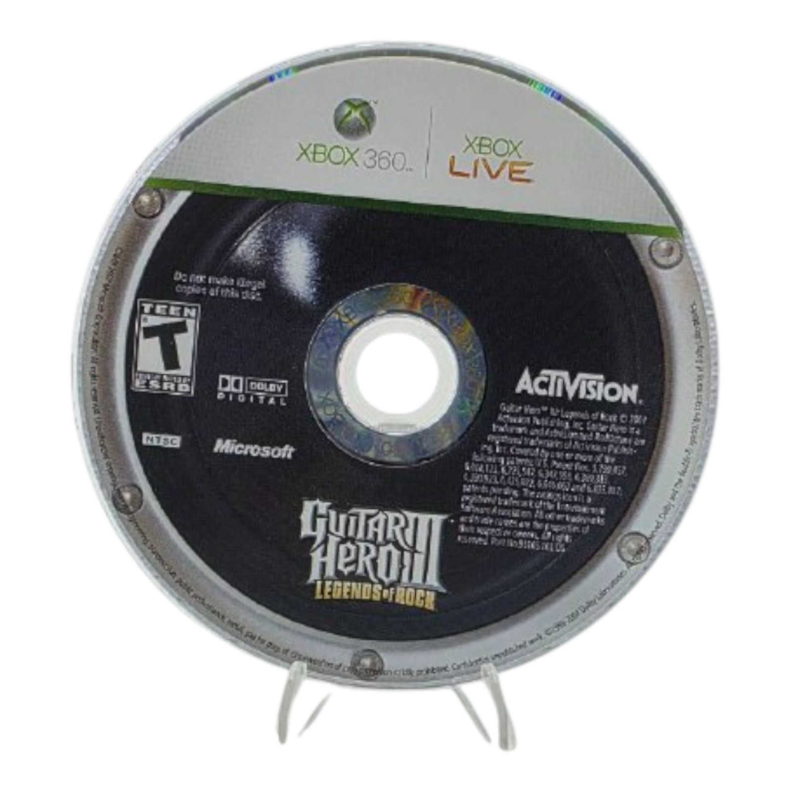 Guitar Hero III Legends of Rock Xbox 360 Complete with Manual - Not for Resale