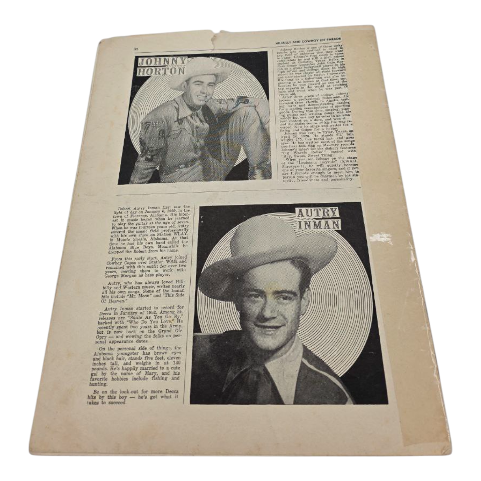 Hillbilly and Cowboy Hit Parade Vintage Sheet Music Tree Publishing Co