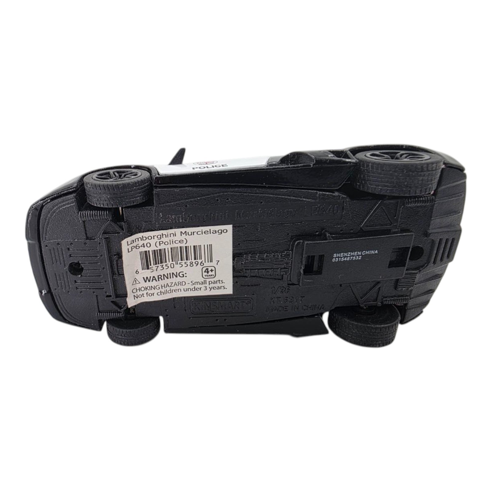 Kinsmart Lamborghini Murcielago LP640 1:36 Police Law Enforcement Vehicle