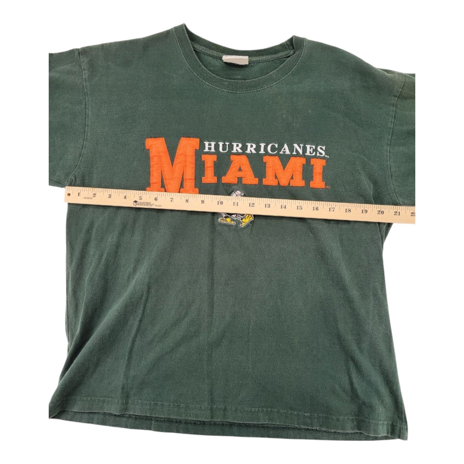 OVB Old Varsity Brand Ibis Logo Miami Hurricanes Mens Green T-Shirt Size M
