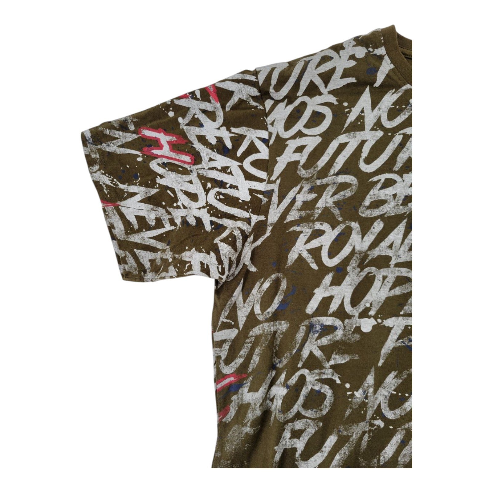 Punk Royal Olive Graphic Streetwear T-Shirt All Over Print XL
