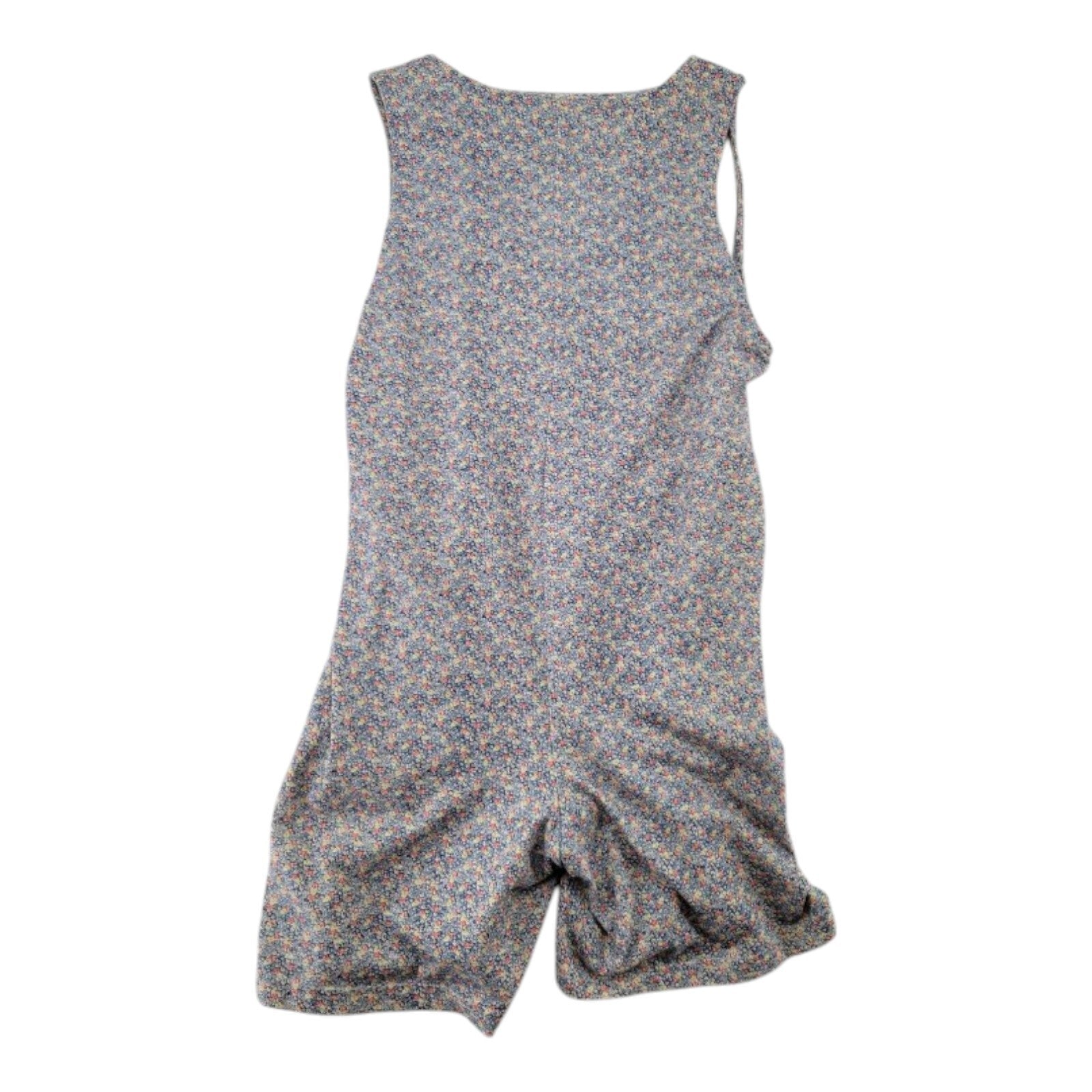 Steven Ross Naturally Sleeveless Floral Romper Button Front Size M