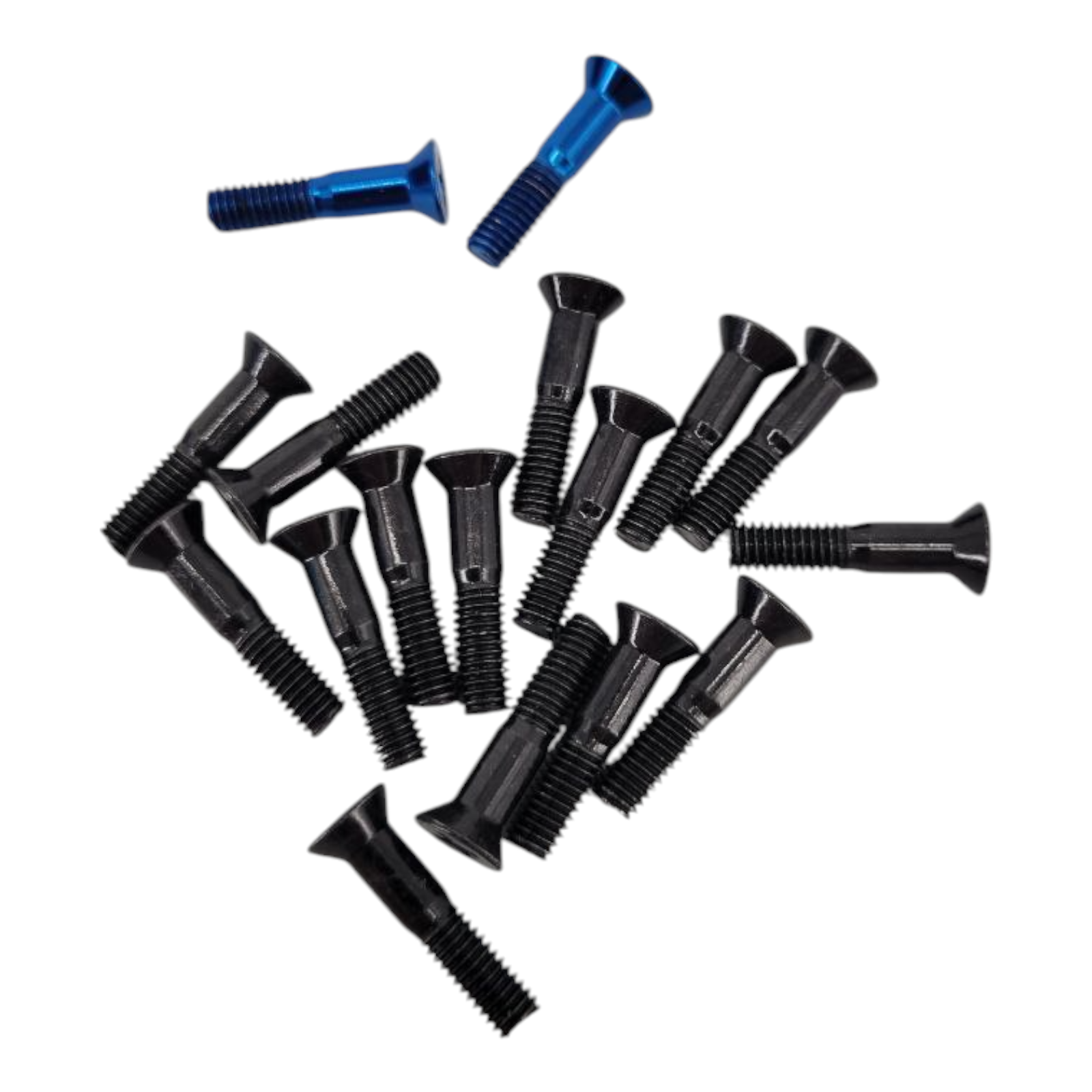Thunder 7/8" Phillips Skateboard Hardware Bolts Blue Black Screws
