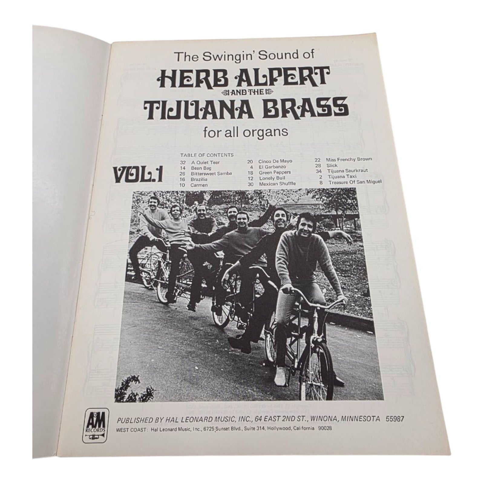 The Swingin Sound of Herb Alpert and the Tijuana Brass Vol 1 Songbook