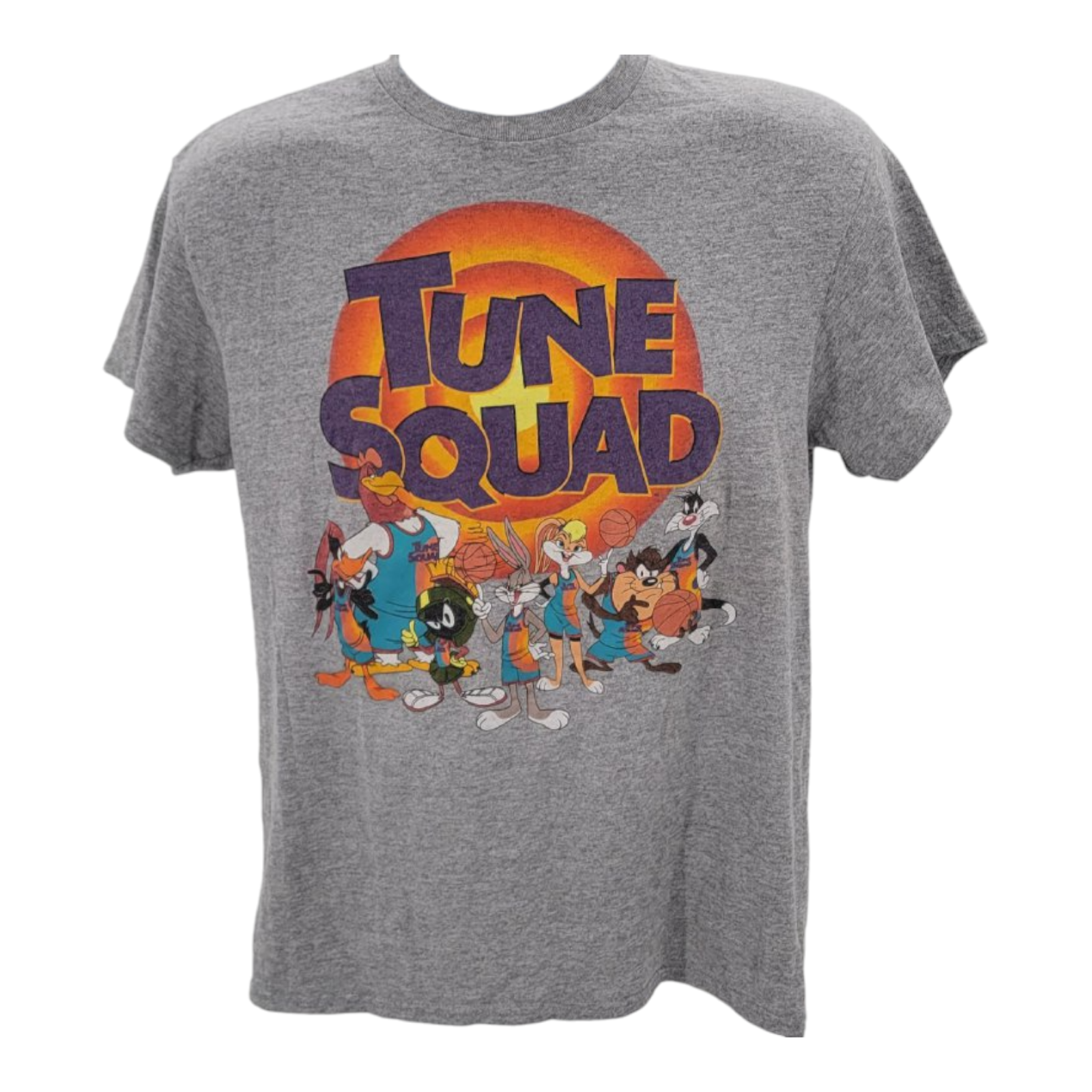 Delta Pro Weight Space Jam Tune Squad T-Shirt Gray Adult Medium Short Sleeve