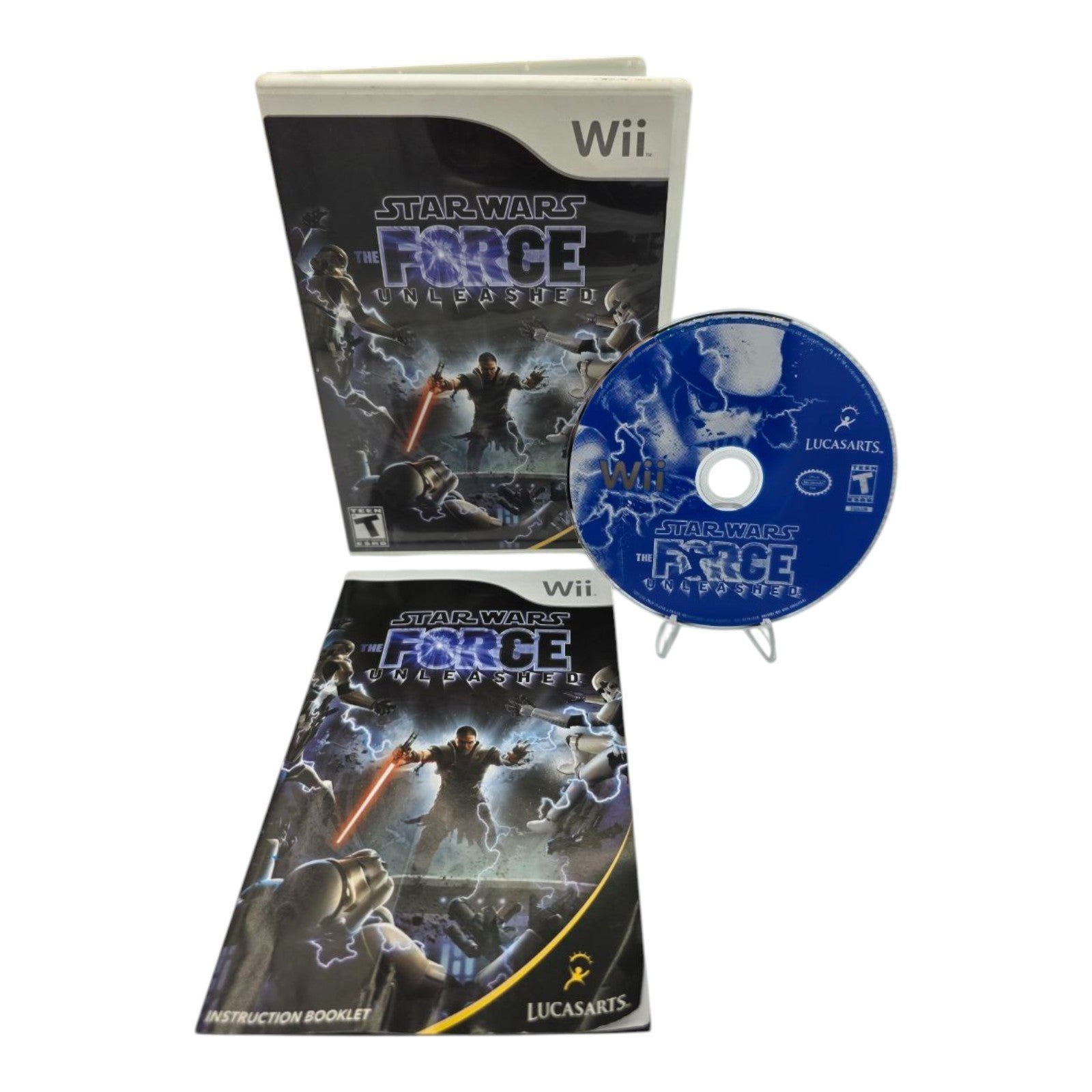 Star Wars The Force Unleashed Nintendo Wii 2008 Complete with Manual Tested