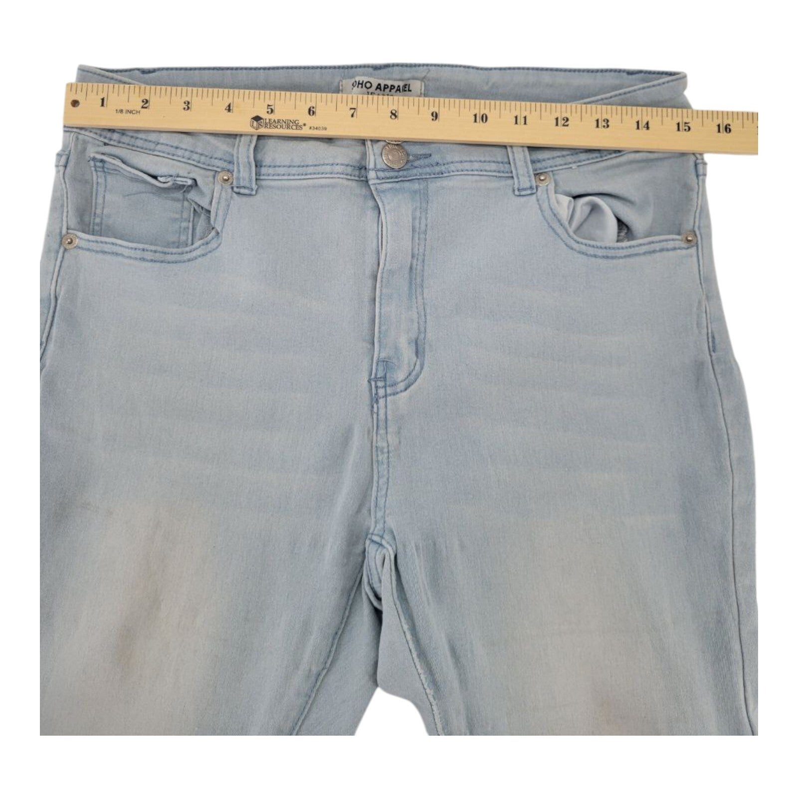 Soho Apparel Light Wash Skinny Jeans Womens Stretch Denim Size 15