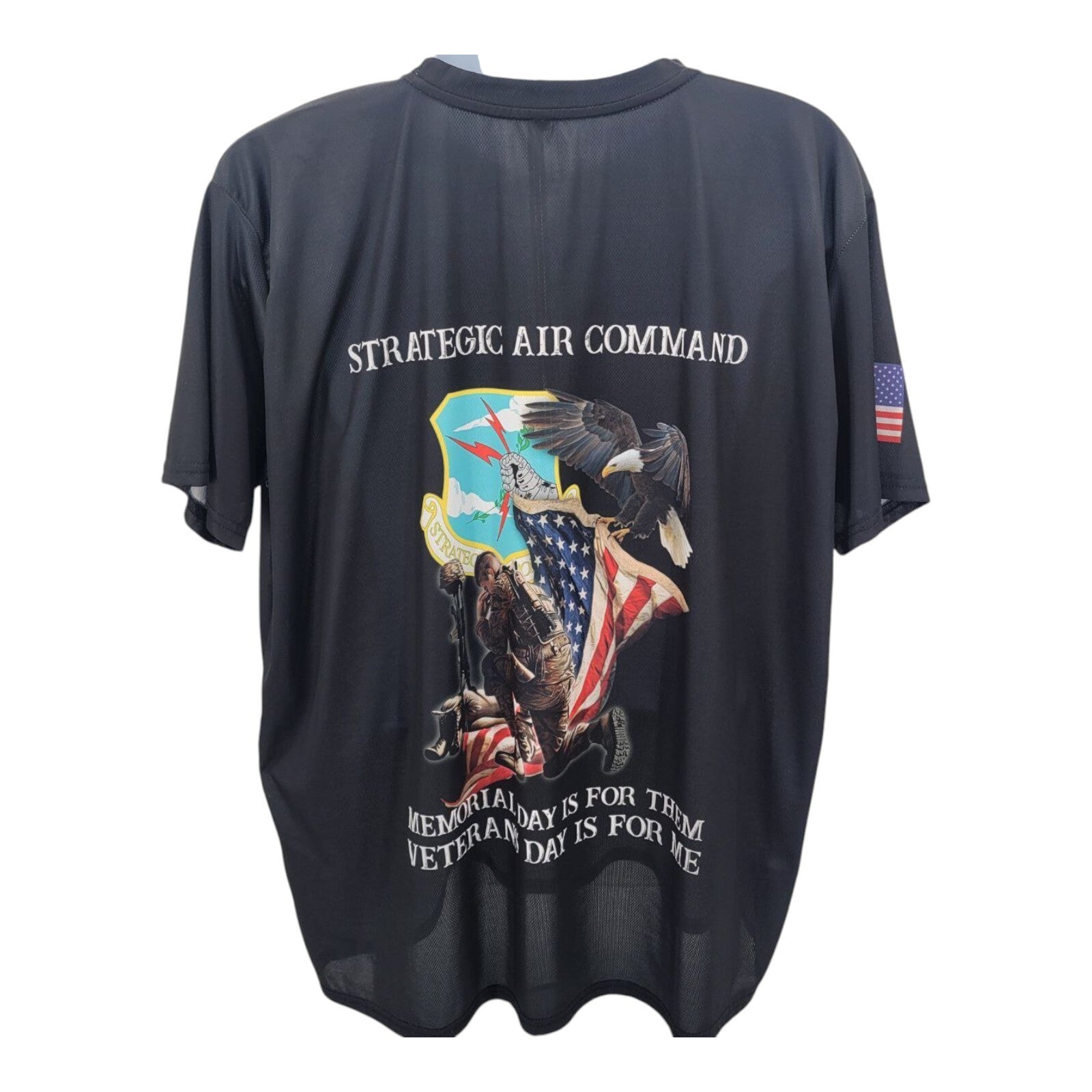 US Air Force Strategic Air Command Memorial And Veterans Day S/S Shirt Size 3XL