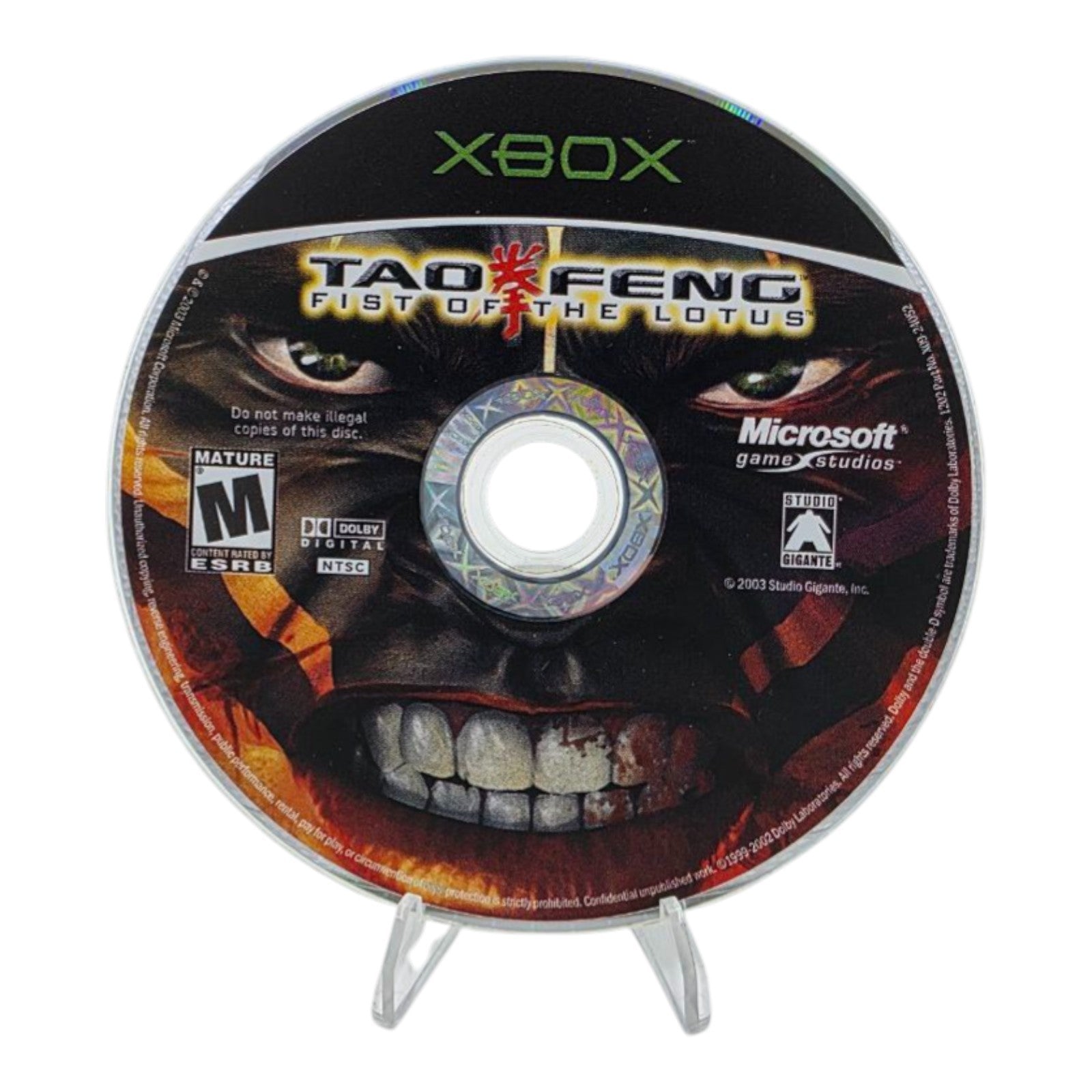 Tao Feng Fist of the Lotus Xbox 2003 Fighting Video Game Tested No Manual