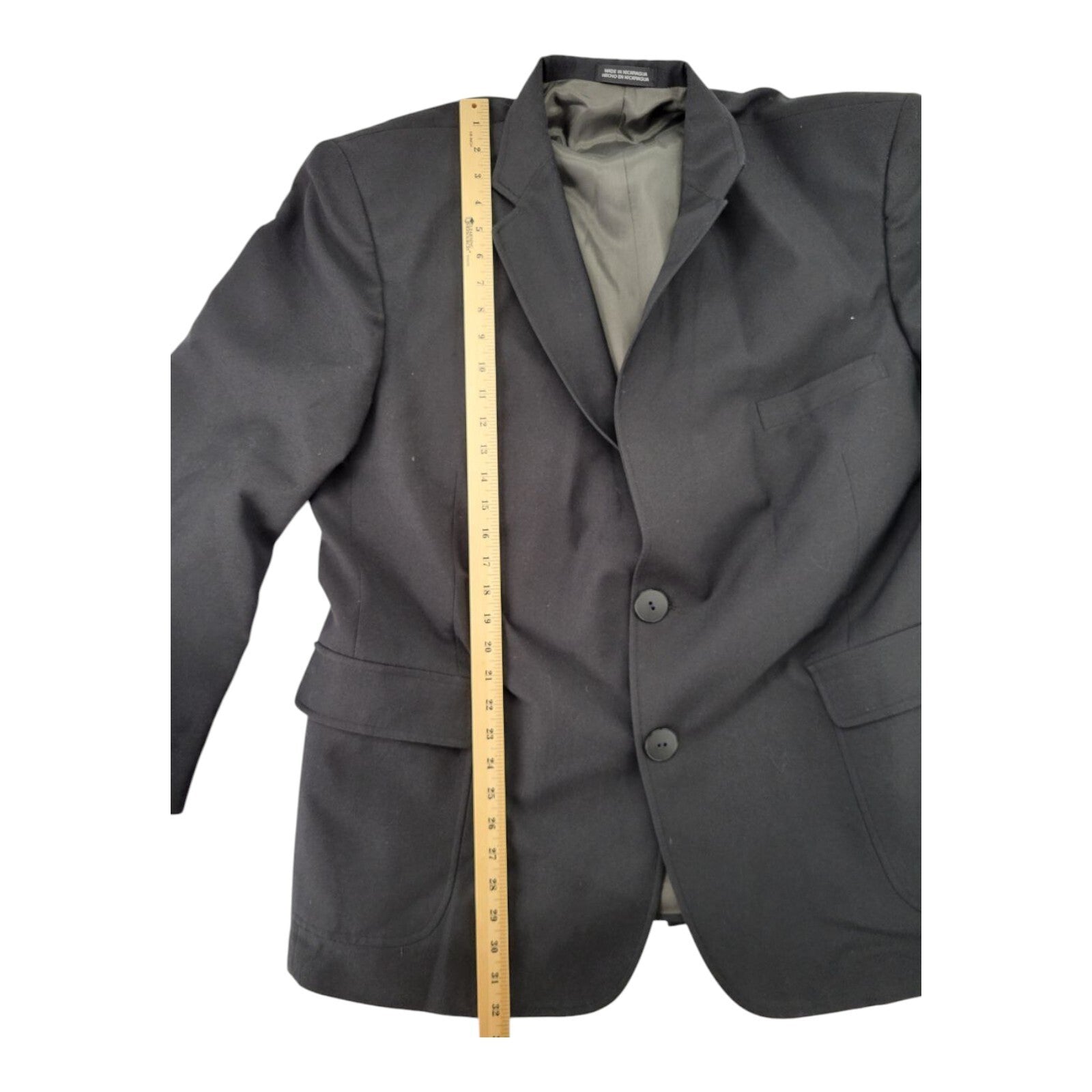 David Taylor Mens Classic Black 2 Button Jacket Blazer