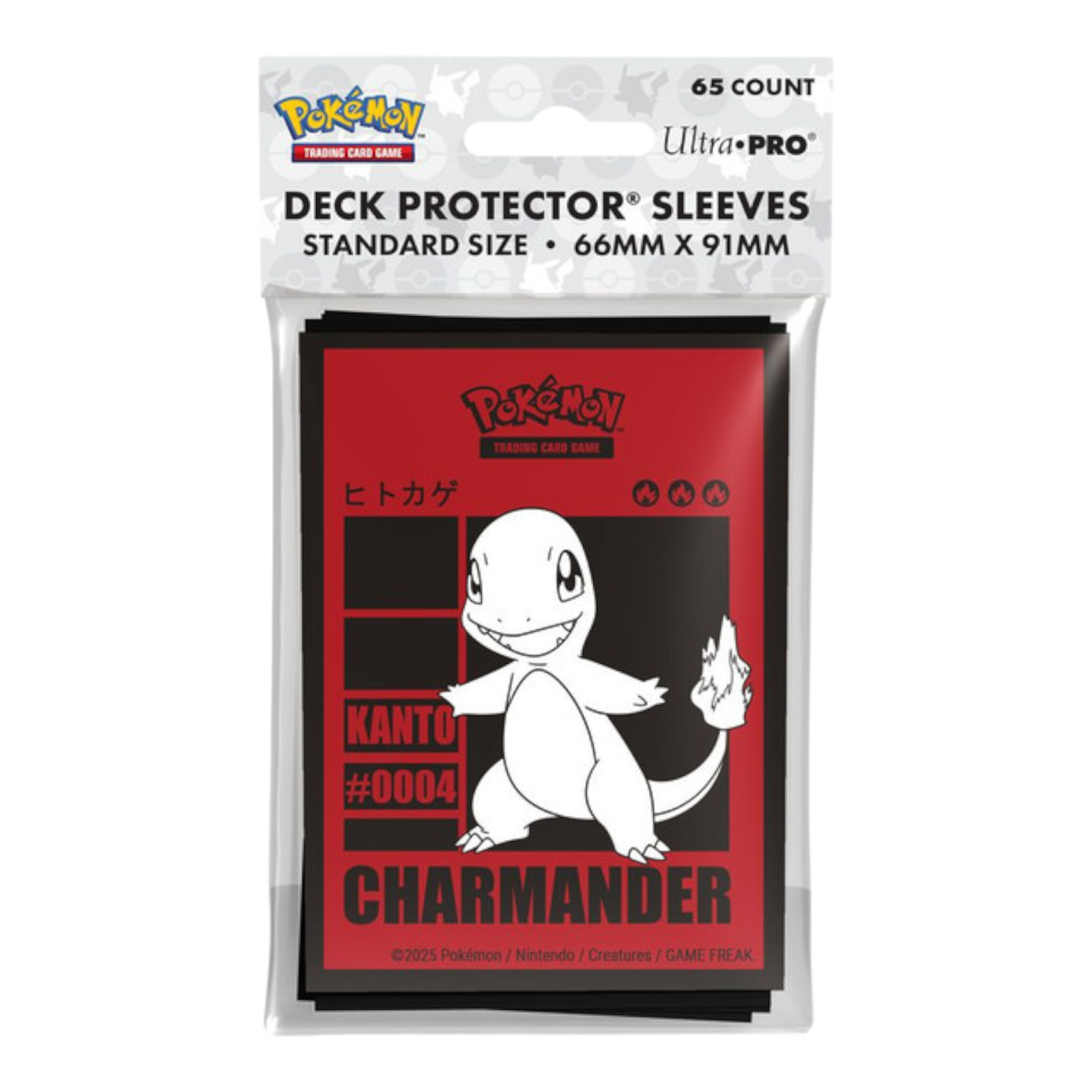Ultra Pro Deck Protector Sleeves Pokemon Charmander 65 Count