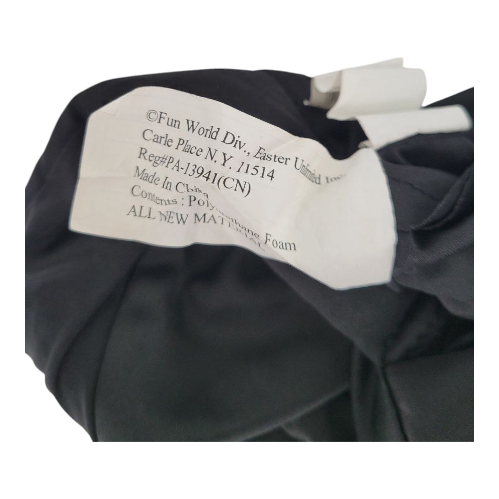 Fun World Black Grim Reaper Hooded Halloween Costume Size 8-10