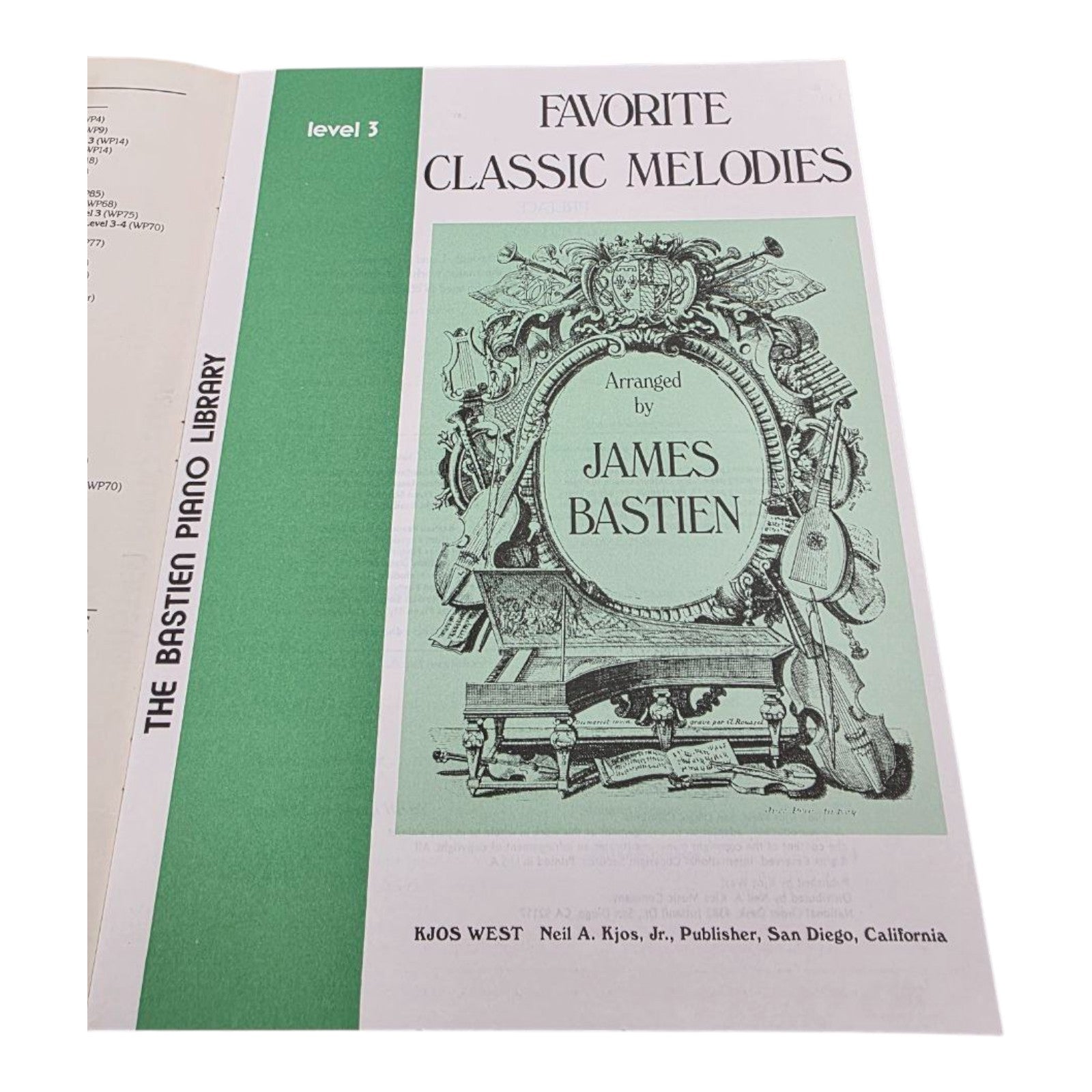 The Bastien Piano Library Favorite Classic Melodies Level 3 by James Bastien