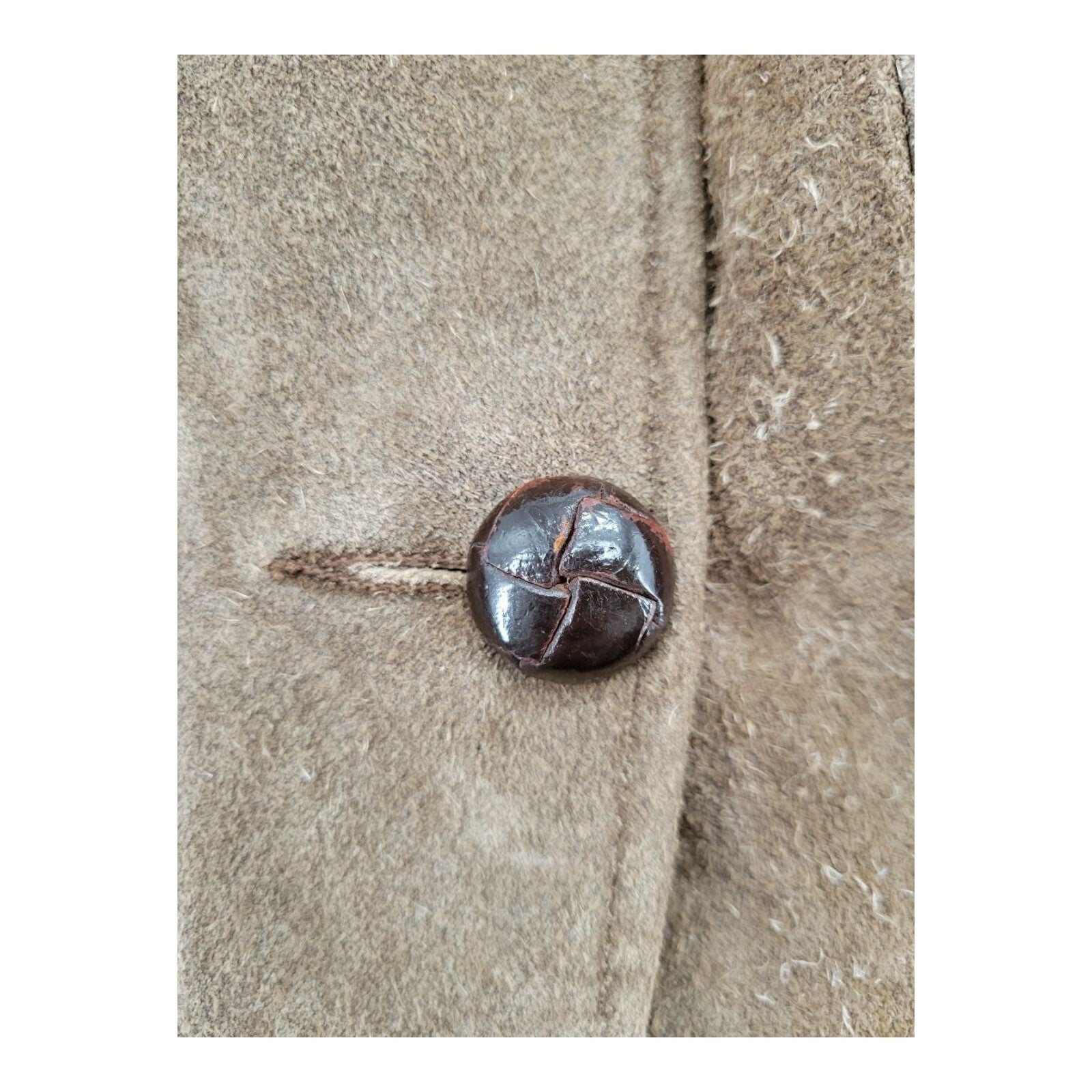 Ralph Edwards Brown Suede Fringe Jacket Western Vintage Style Size S