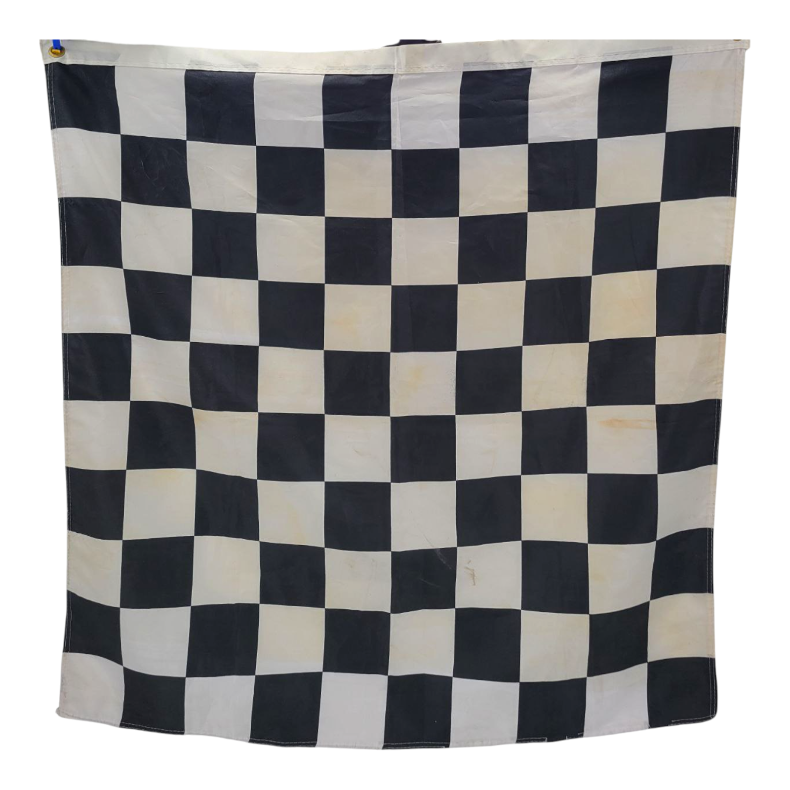Polyester Racing Checkered Flag Black and White 35" x 35" Made In Taiwan