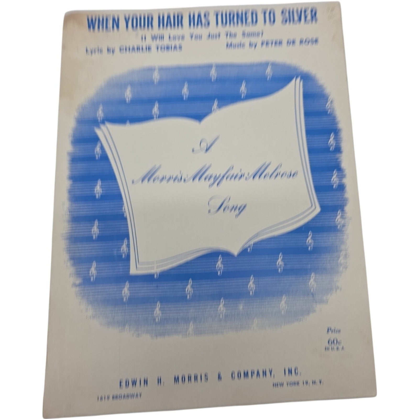 1930 When Your Hair Has Turned to Silver Vintage Sheet Music by Tobias & De Rose