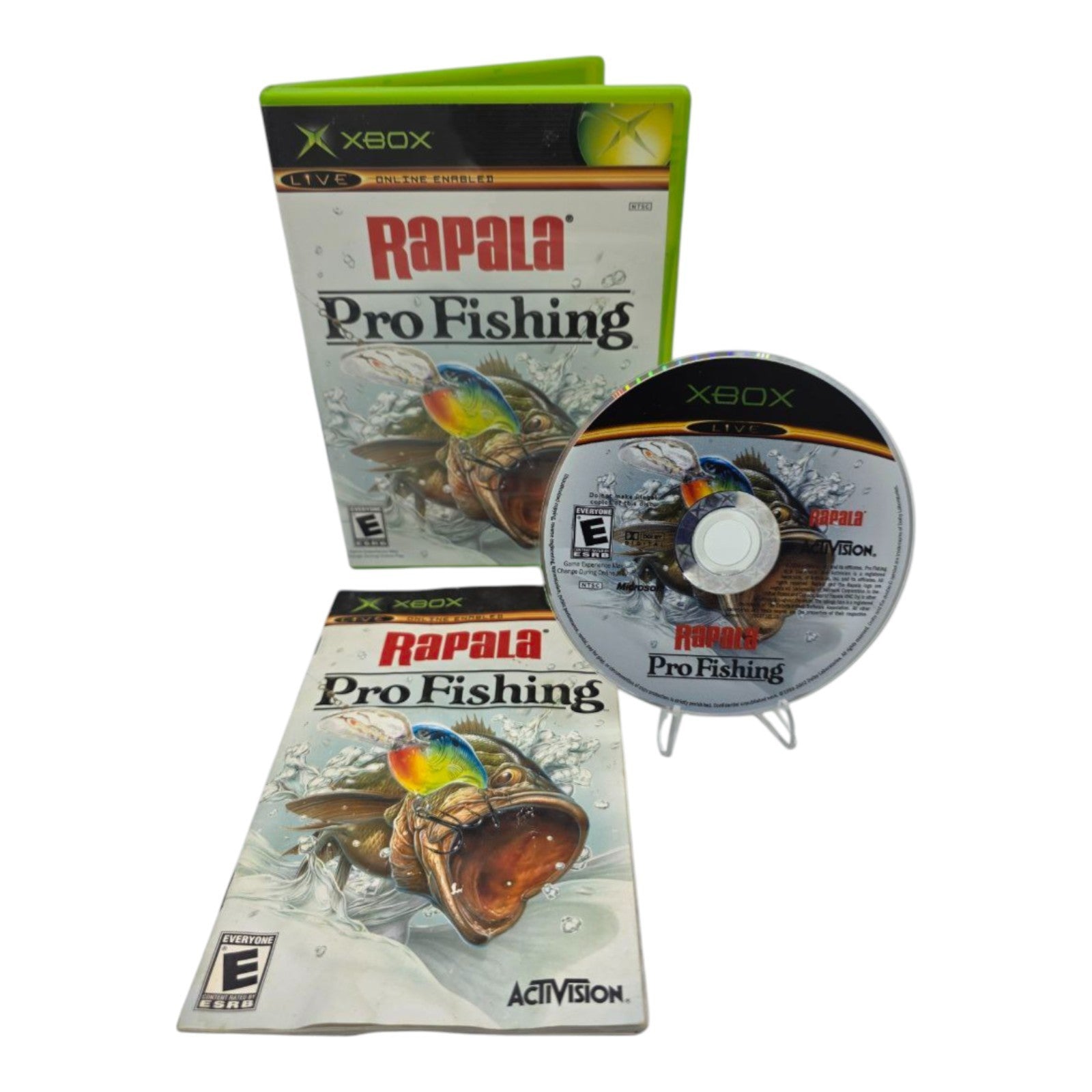Rapala Pro Fishing Xbox 2004 Complete CIB Manual & Disc Included