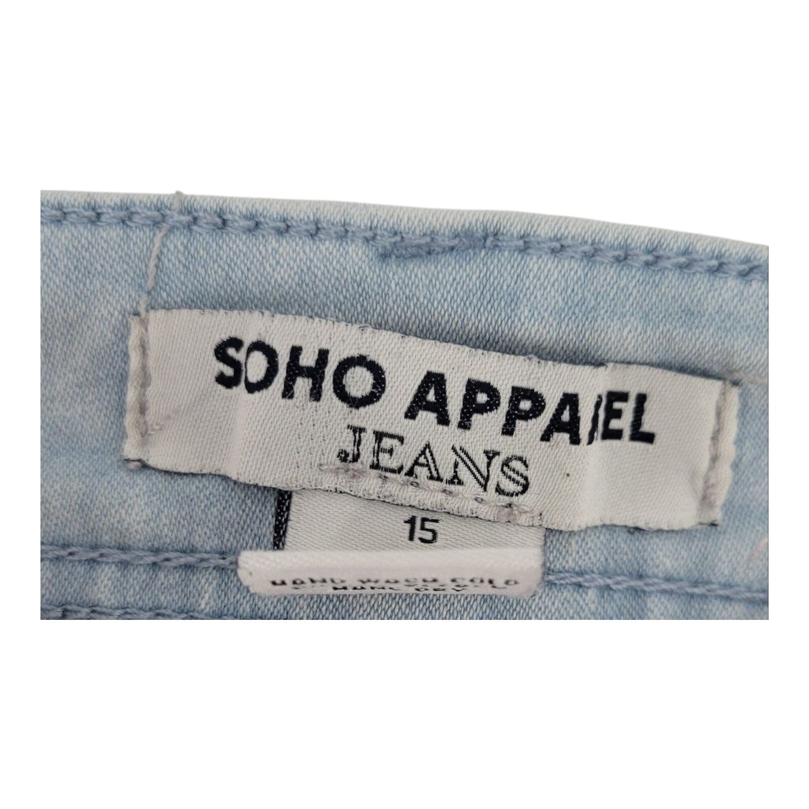Soho Apparel Light Wash Skinny Jeans Womens Stretch Denim Size 15