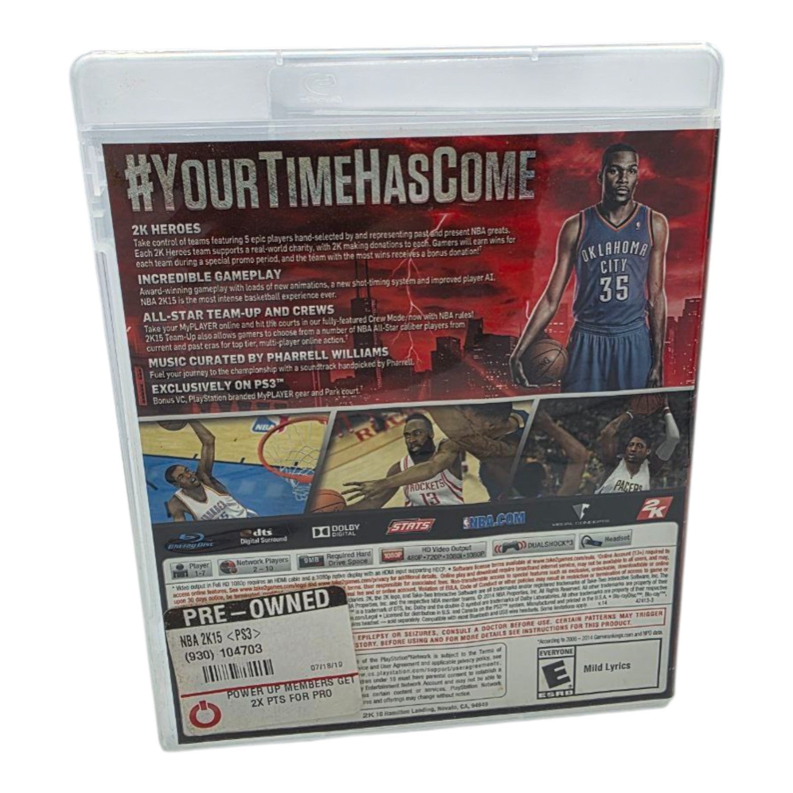 NBA 2K15 PlayStation 3 PS3 Complete Game Tested 2014