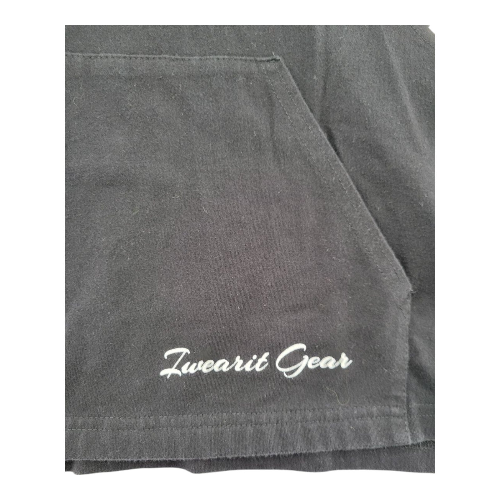 Iwearit Gear Sleeveless Hoodie Muscle Tanktop Black Size L