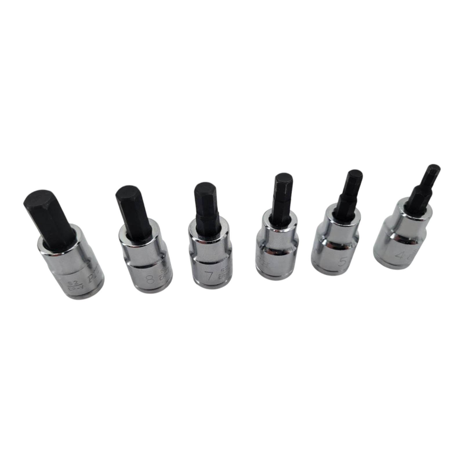 Pittsburgh 12pc Hex Bit Socket Set SAE Metric 3/8" Drive S2 CR-V